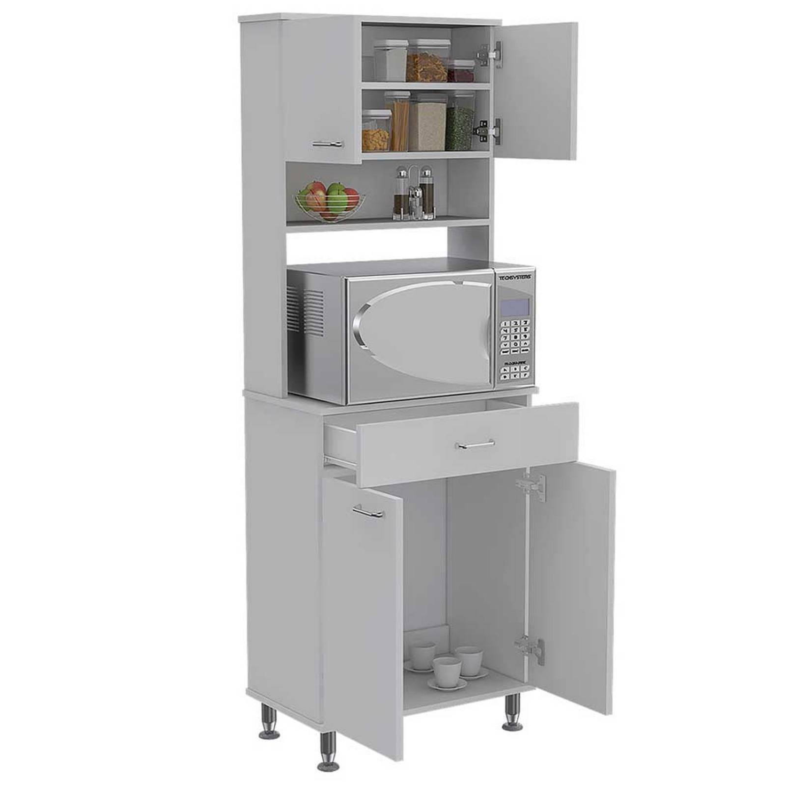 ALACENA COCINA KNUT BLANCA 60 60X35X169CM Blanco Melamina