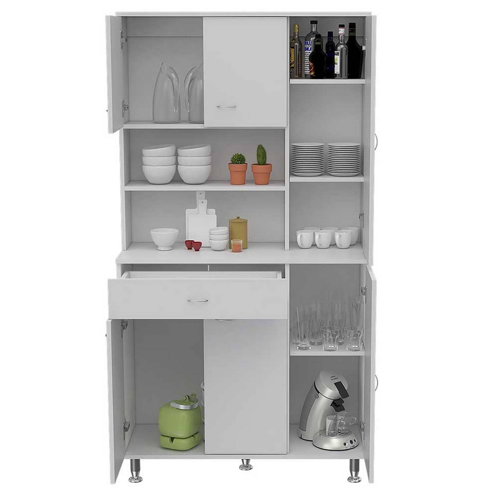 ALACENA COCINA KNUT BLANCA 90 90X35X169CM Blanco Melamina