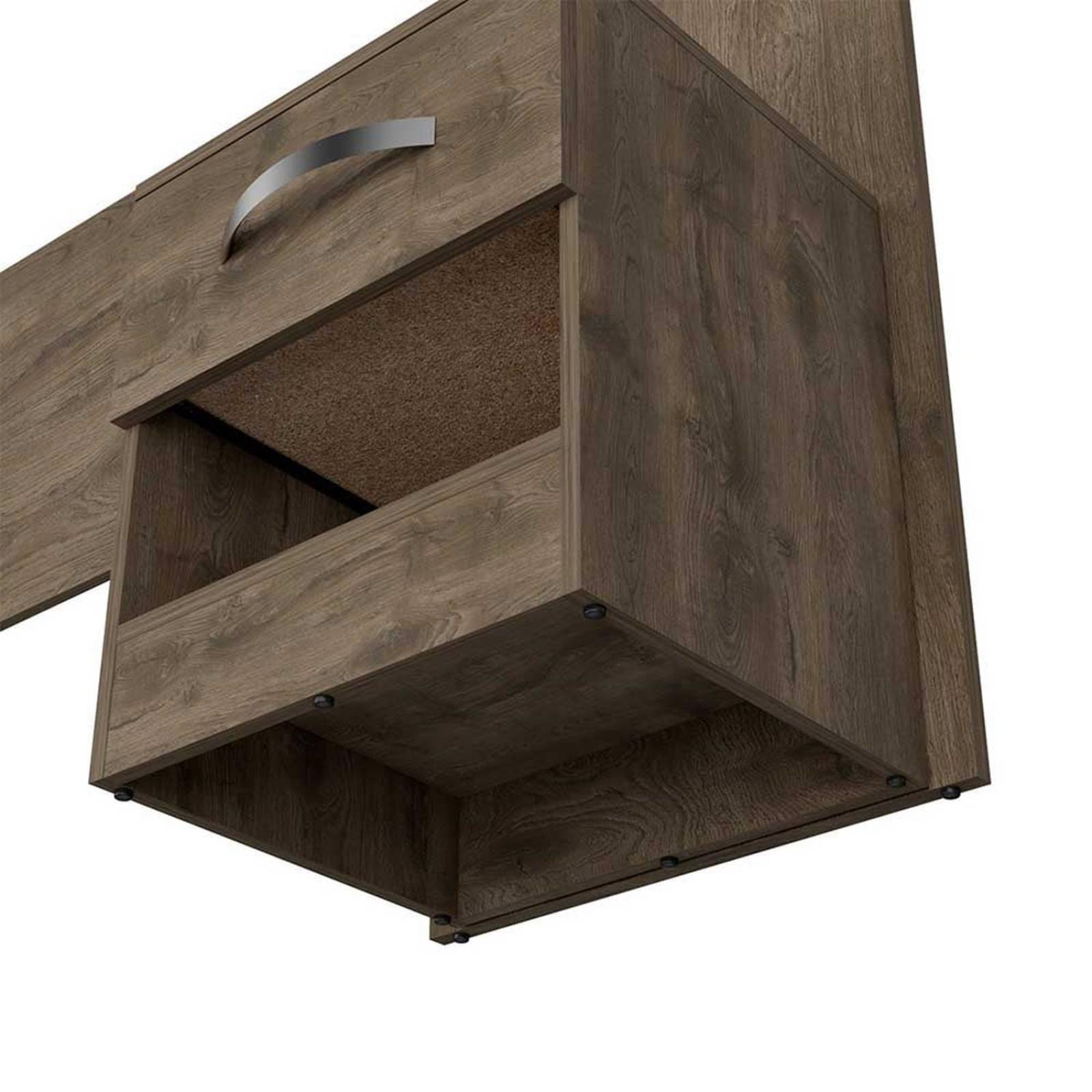 CABECERA AQUILES HABANO MAT 230X42.4X100.4CM Melamina Café