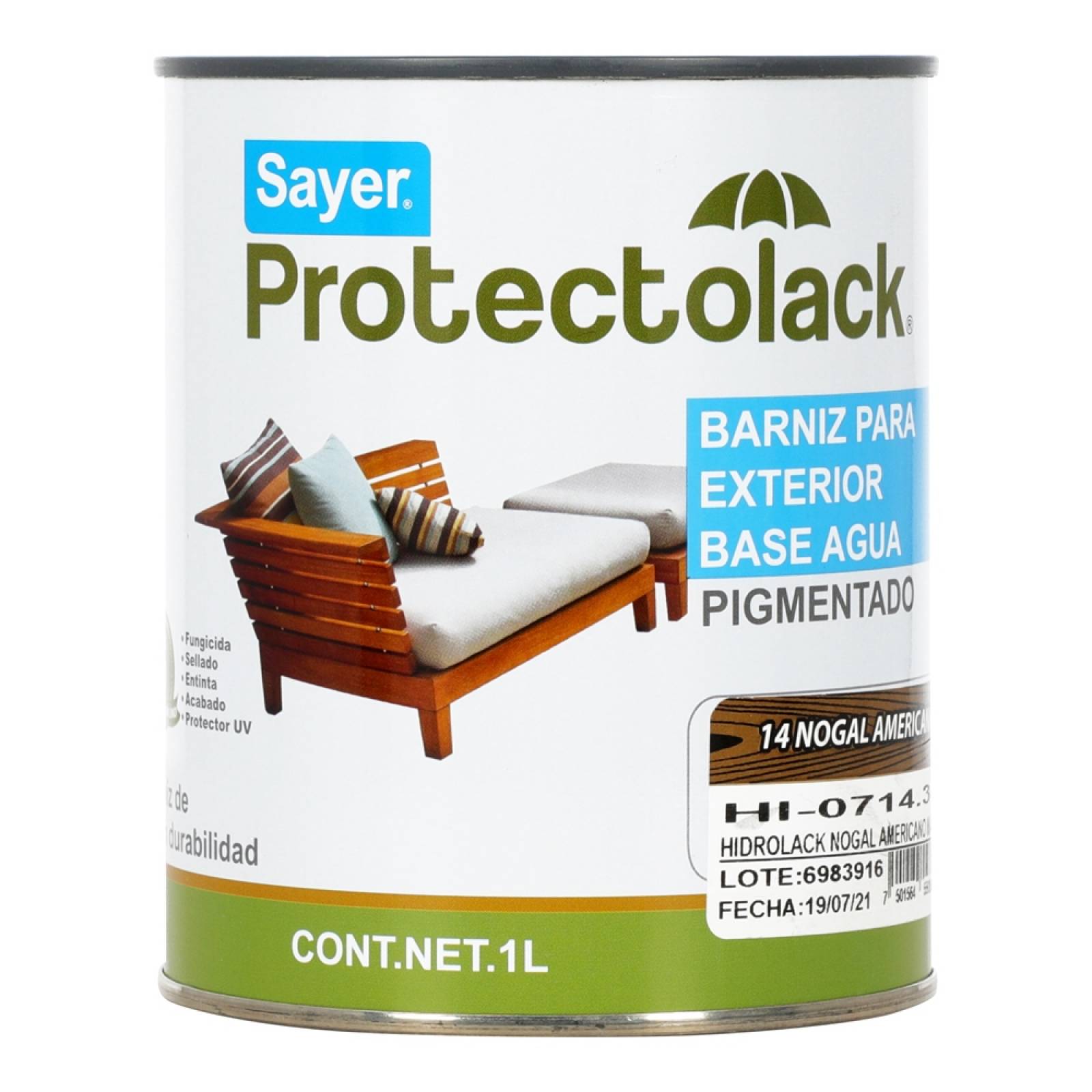 Barniz para exterior 1 l nogal americano