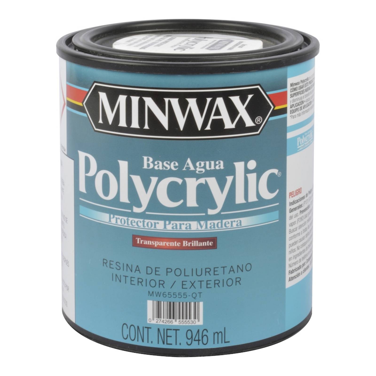 Protector para madera de 946 ml transparente brillante