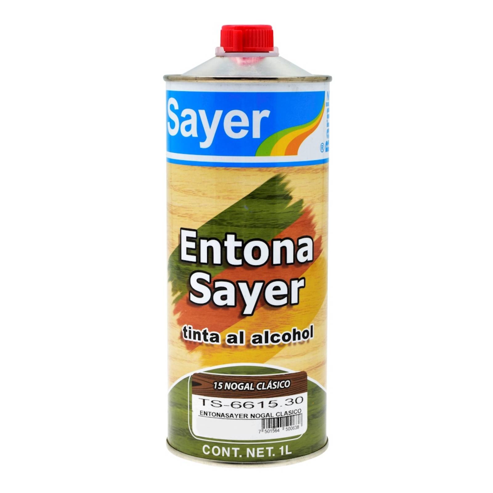 Tinta al alcohol sayer para madera nogal clásico 1 l