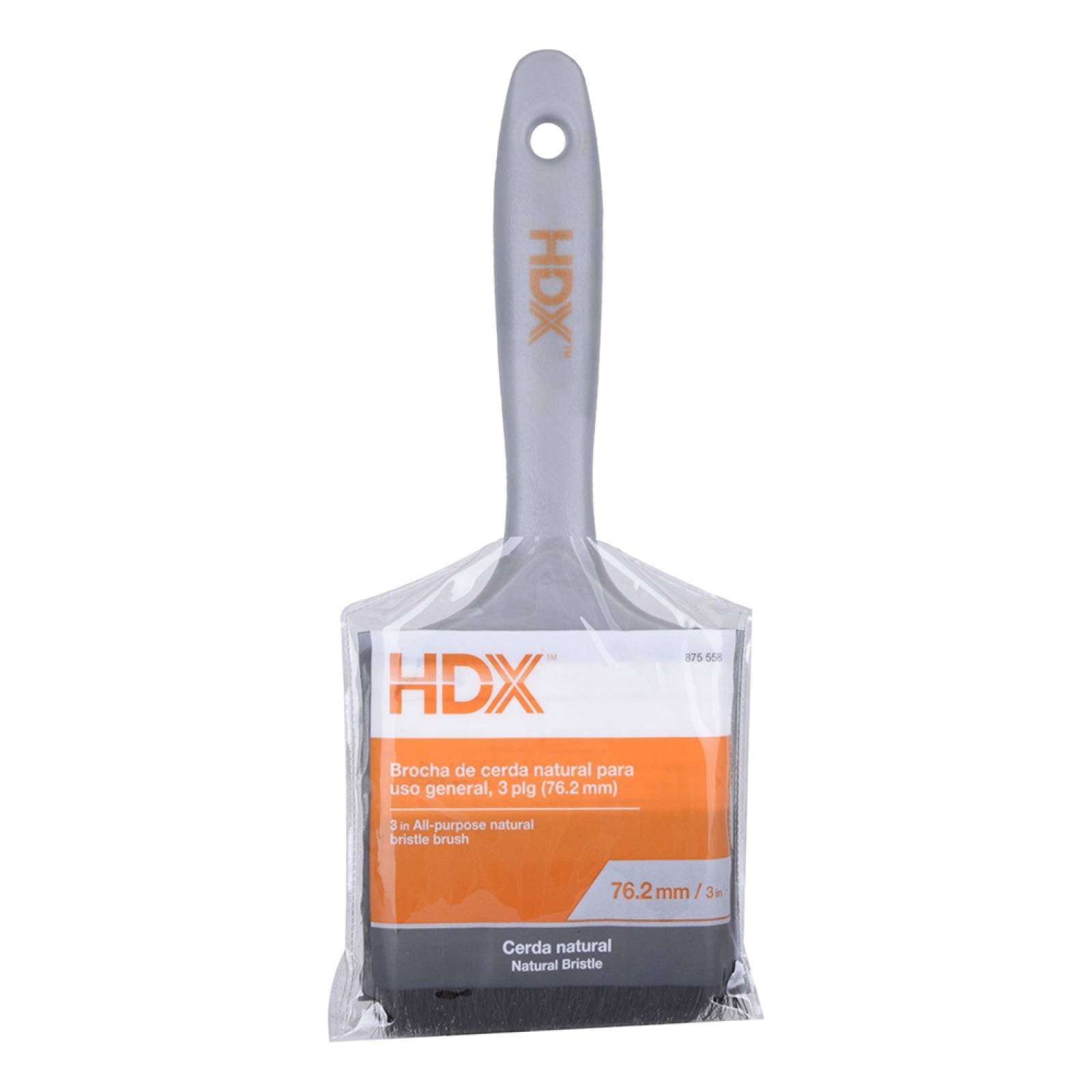 Brocha de cerda natural de 3 pulgadas hdx