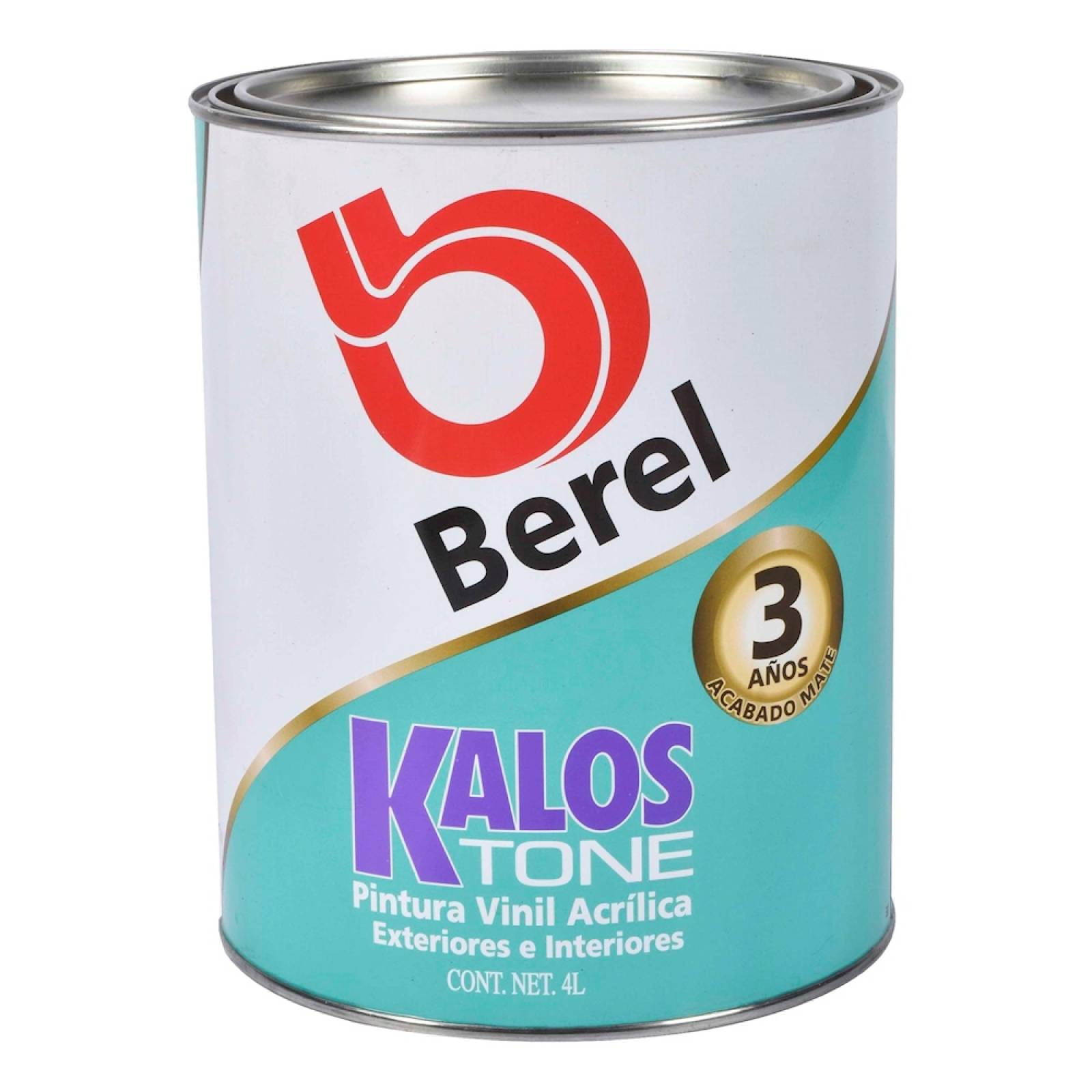 Pintura berel vinil acrílica blanco 4 l