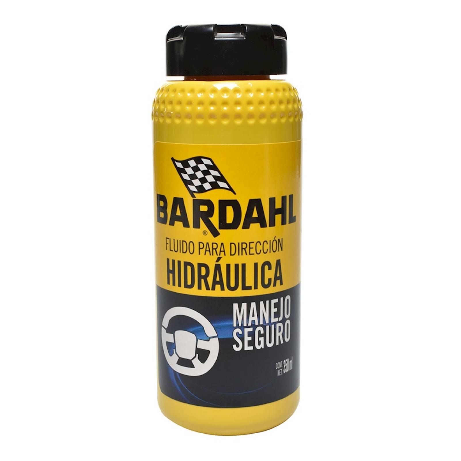 Fluido para dirección hidraúlica manejo seguro 350 ml amarillo bardahl
