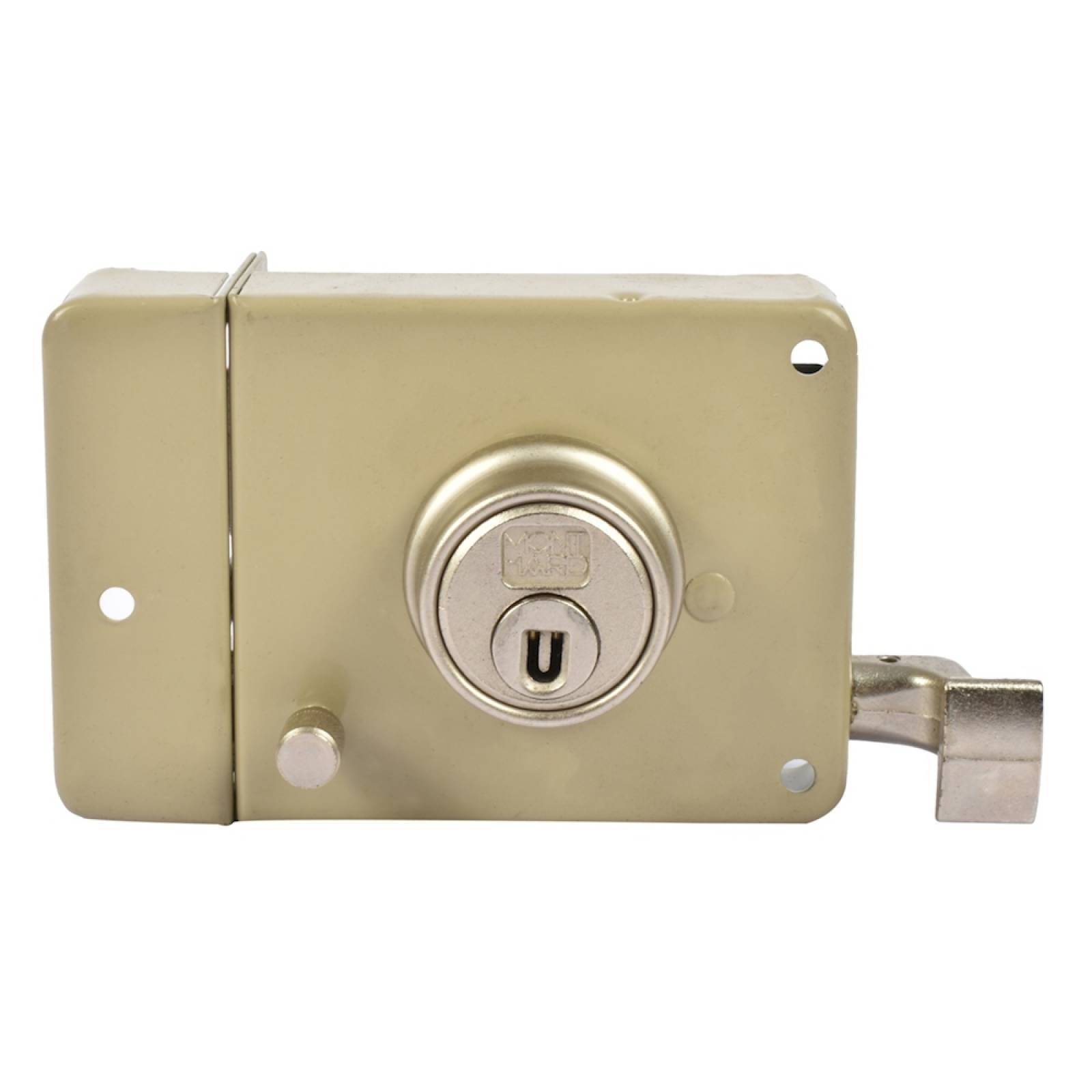 Cerradura de sobreponer izquierda acero