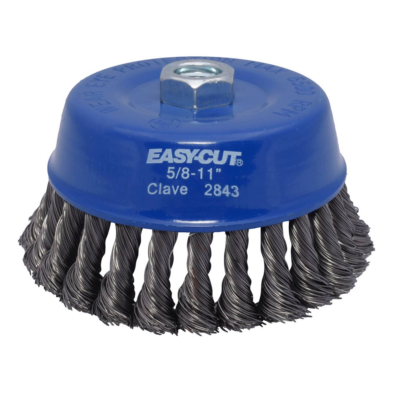 Cepillo tipo copa de alambre trenzado de 5 pulgadas