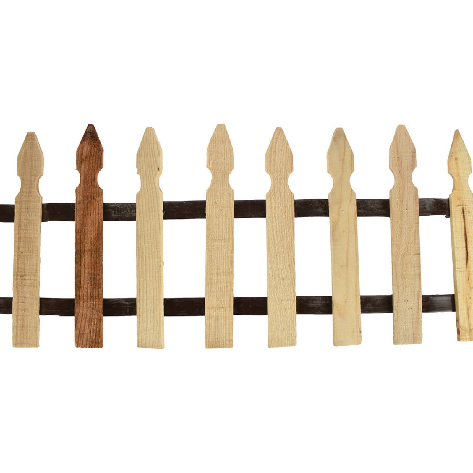 Cerca de madera para jardín de 29 cm x 1.80 m beige