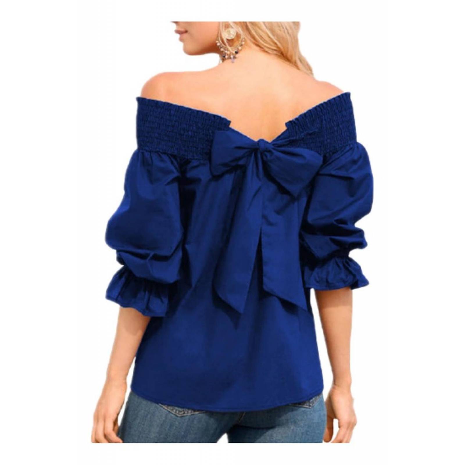 Blusa Hombros Descubiertos Para Mujer Verano 