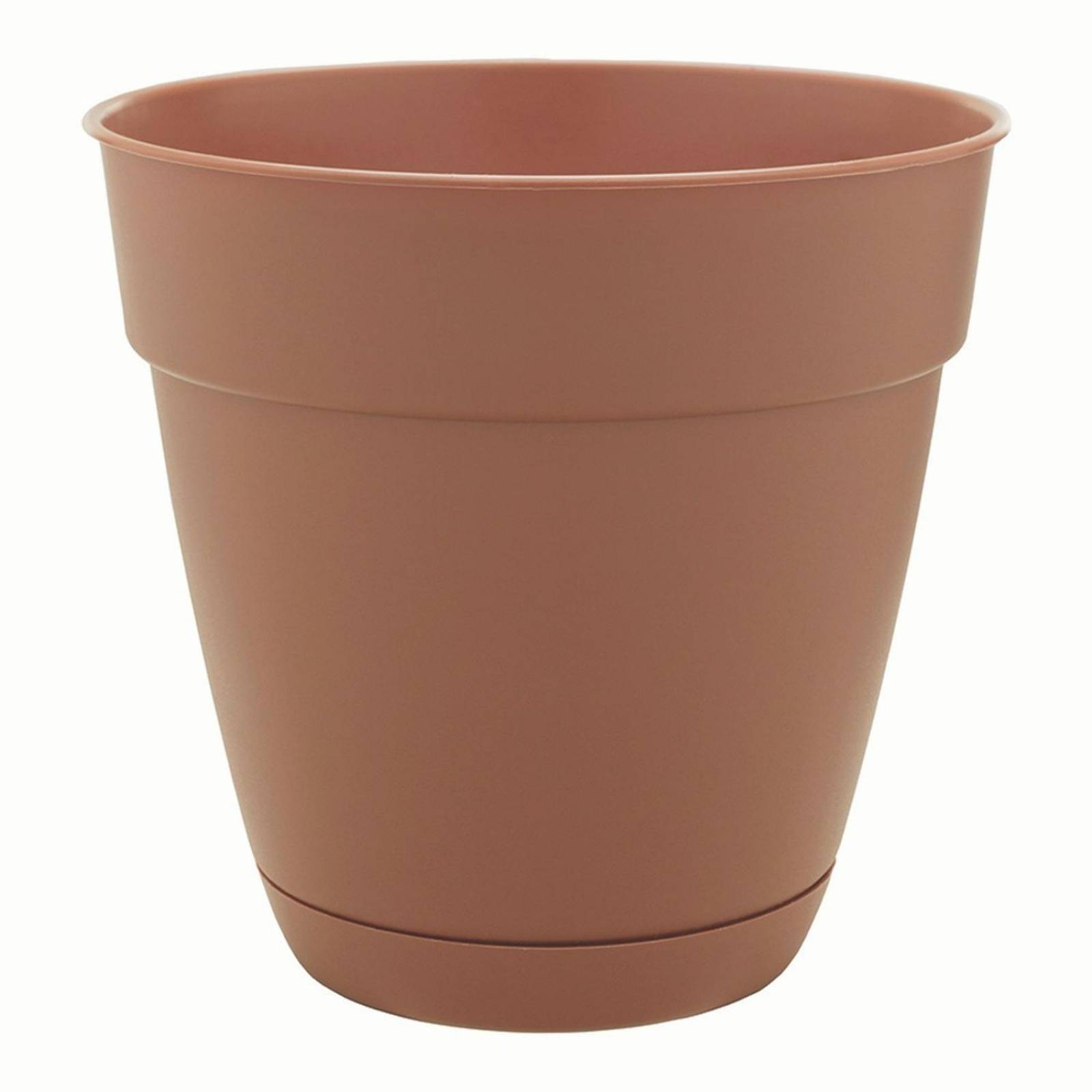 Maceta De Plástico Con Plato De 16 Terracota 