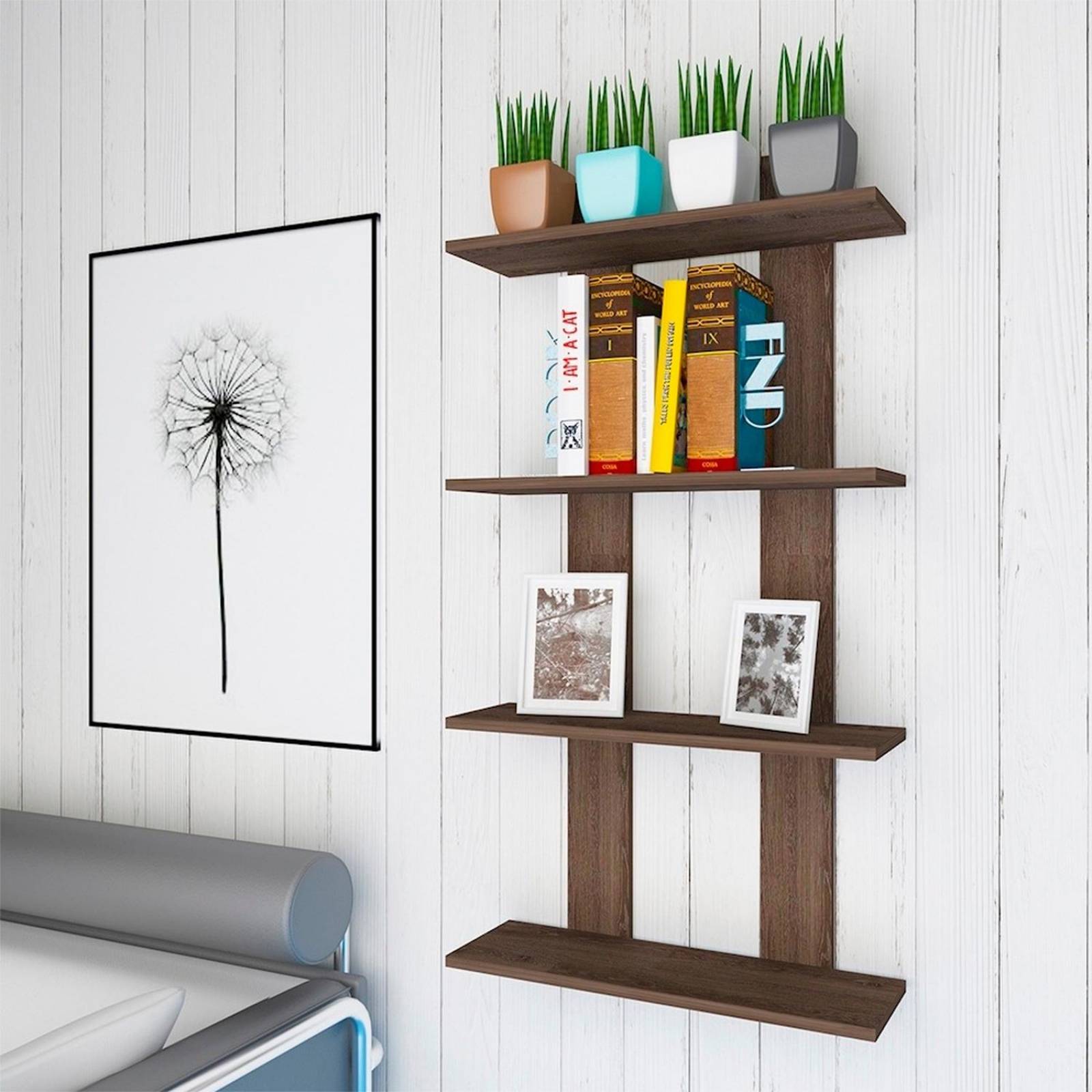 Repisa De Aglomerado 120 X 60 X 20 Cm 