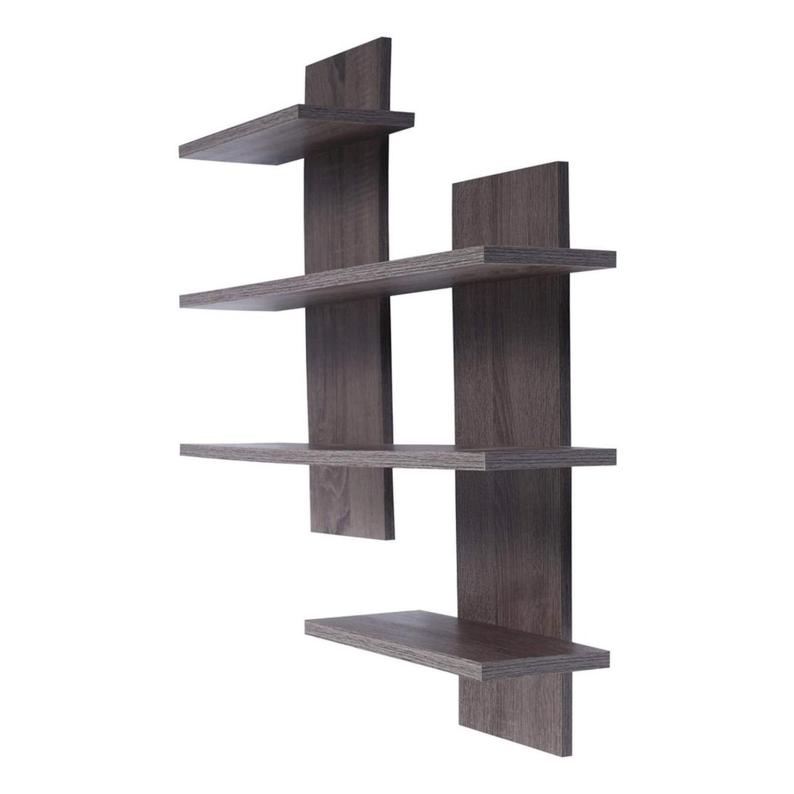 Repisa De 4 Niveles Capelli 79 X 60 X 17.5cm Café Rustic Oak 