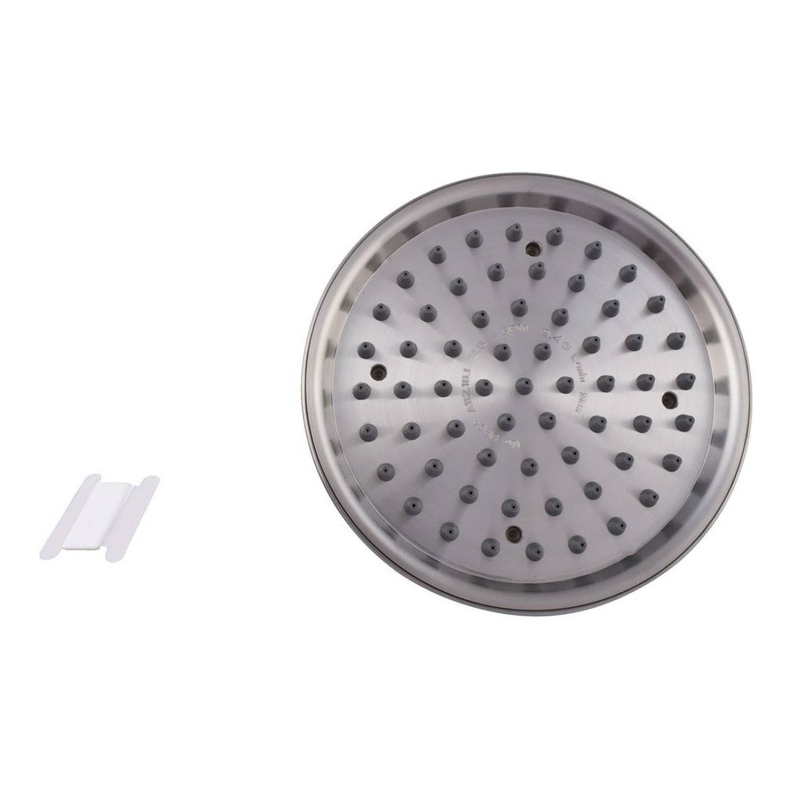 Cabezal De Regadera Redondo 5.9 Pulgadas Plata Glacier Bay