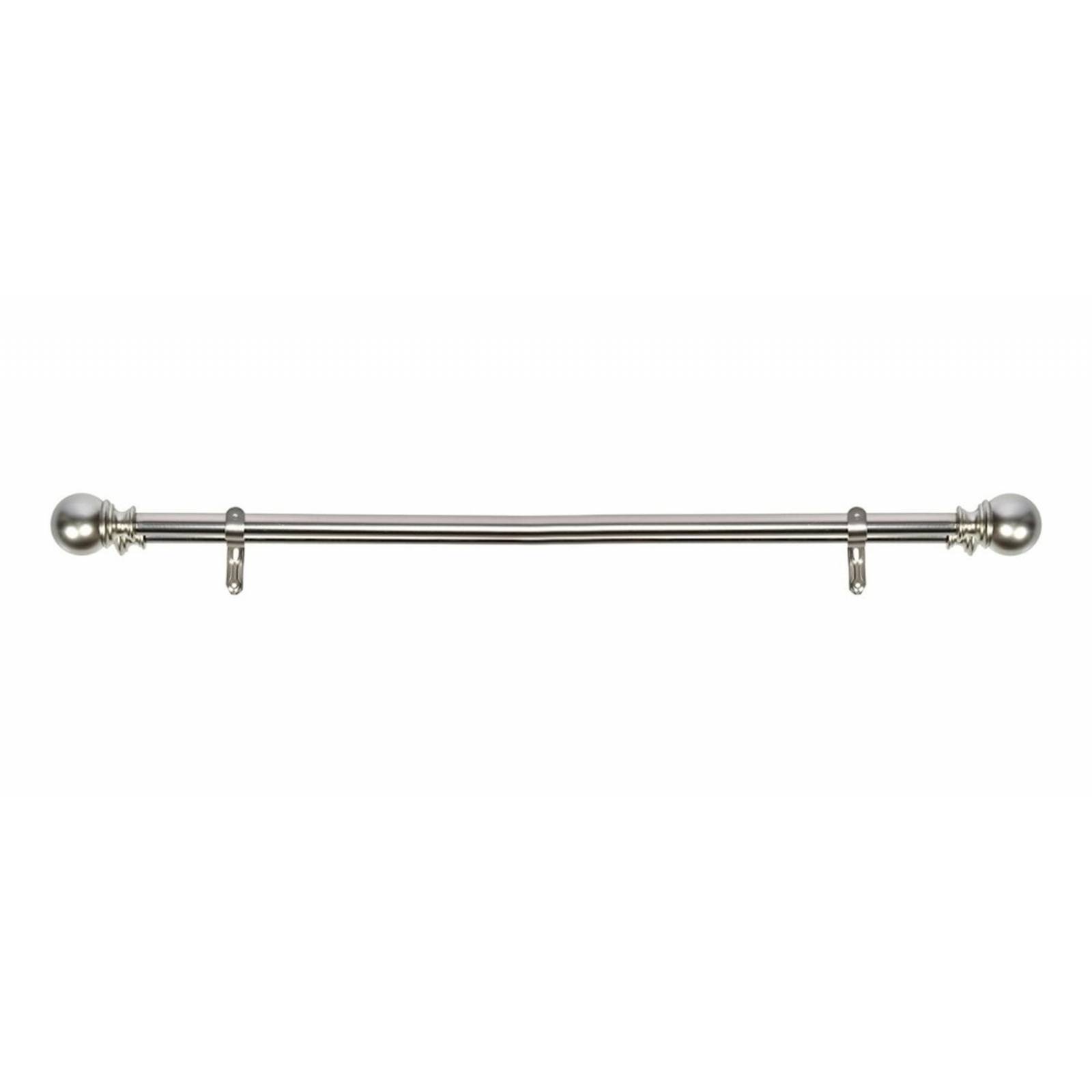 Cortinero Doble Ajustable De 168 A 305 Cm Plata