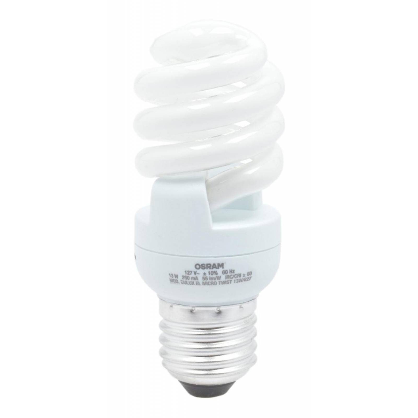 Foco Fluorescente 13 Watts (60 Watts) Luz Cálida 