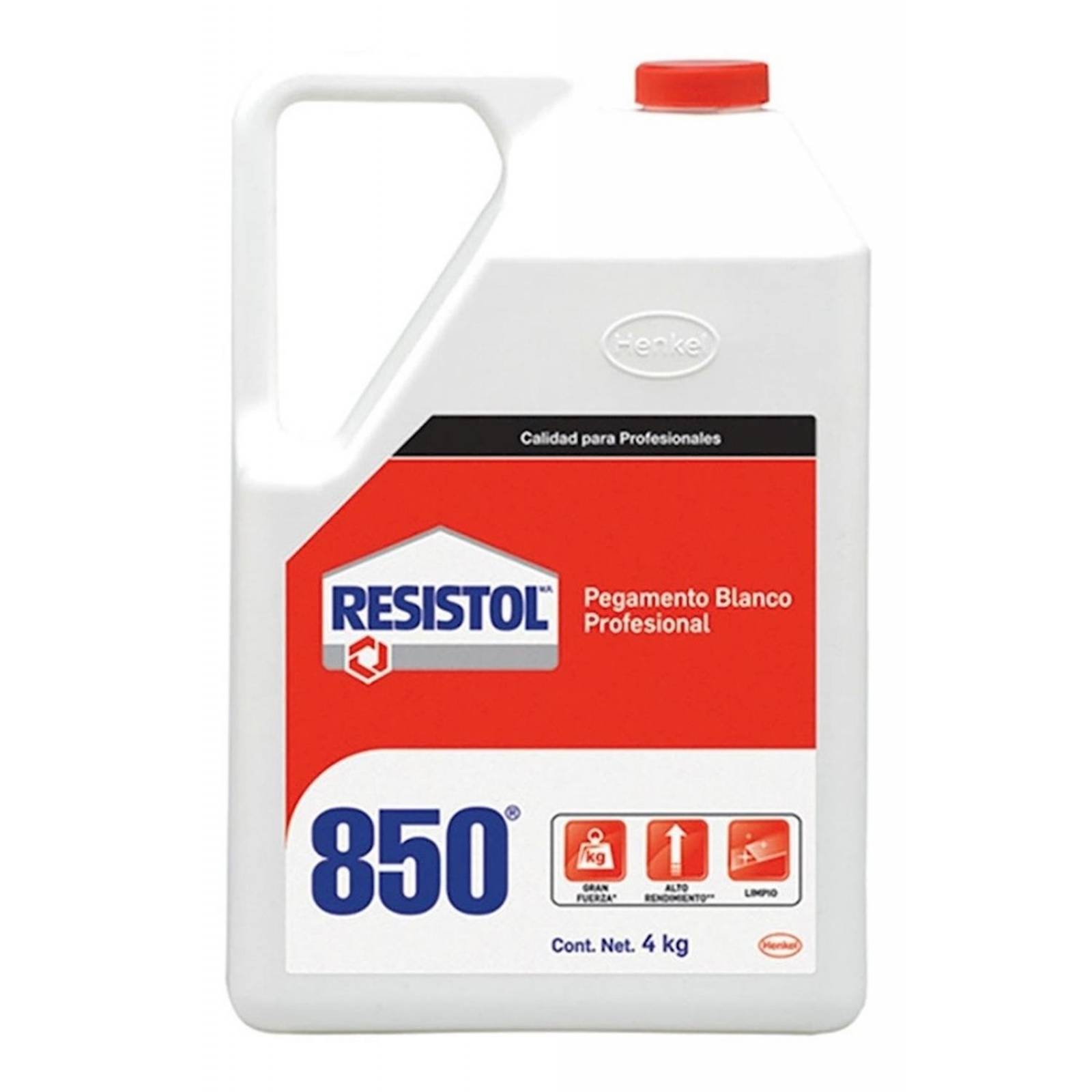 Resistol 850 Pegamento Profesional Para Madera Blanco 4 Kg 