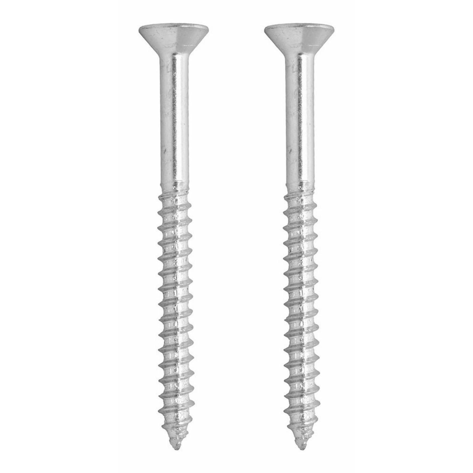 Bolsa De 2 Tornillos Para Madera De 2 1/2 Plata 