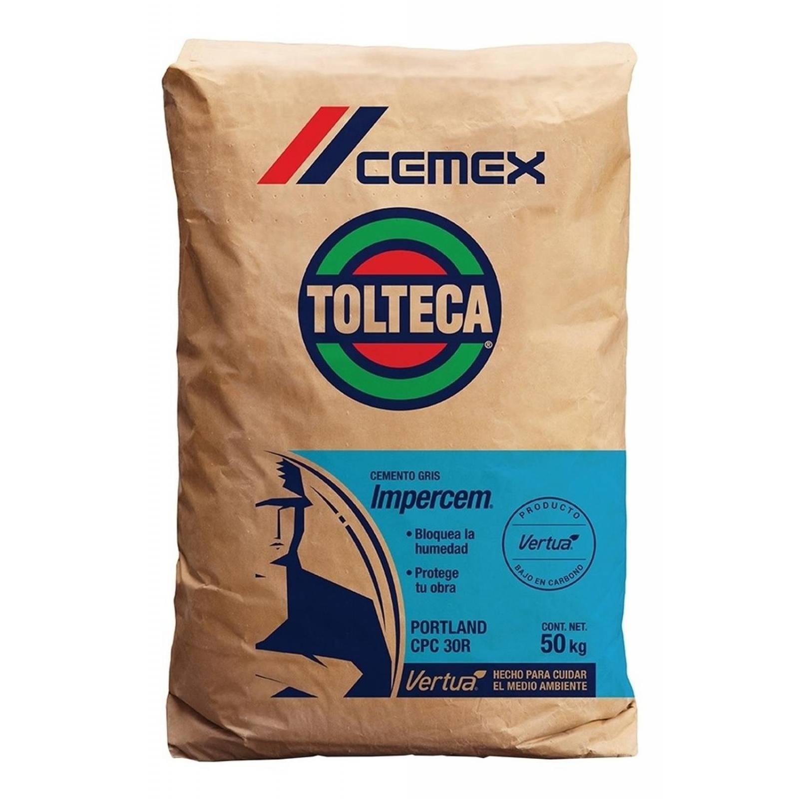 Cemento Impercem Gris Cemex 50 Kg 