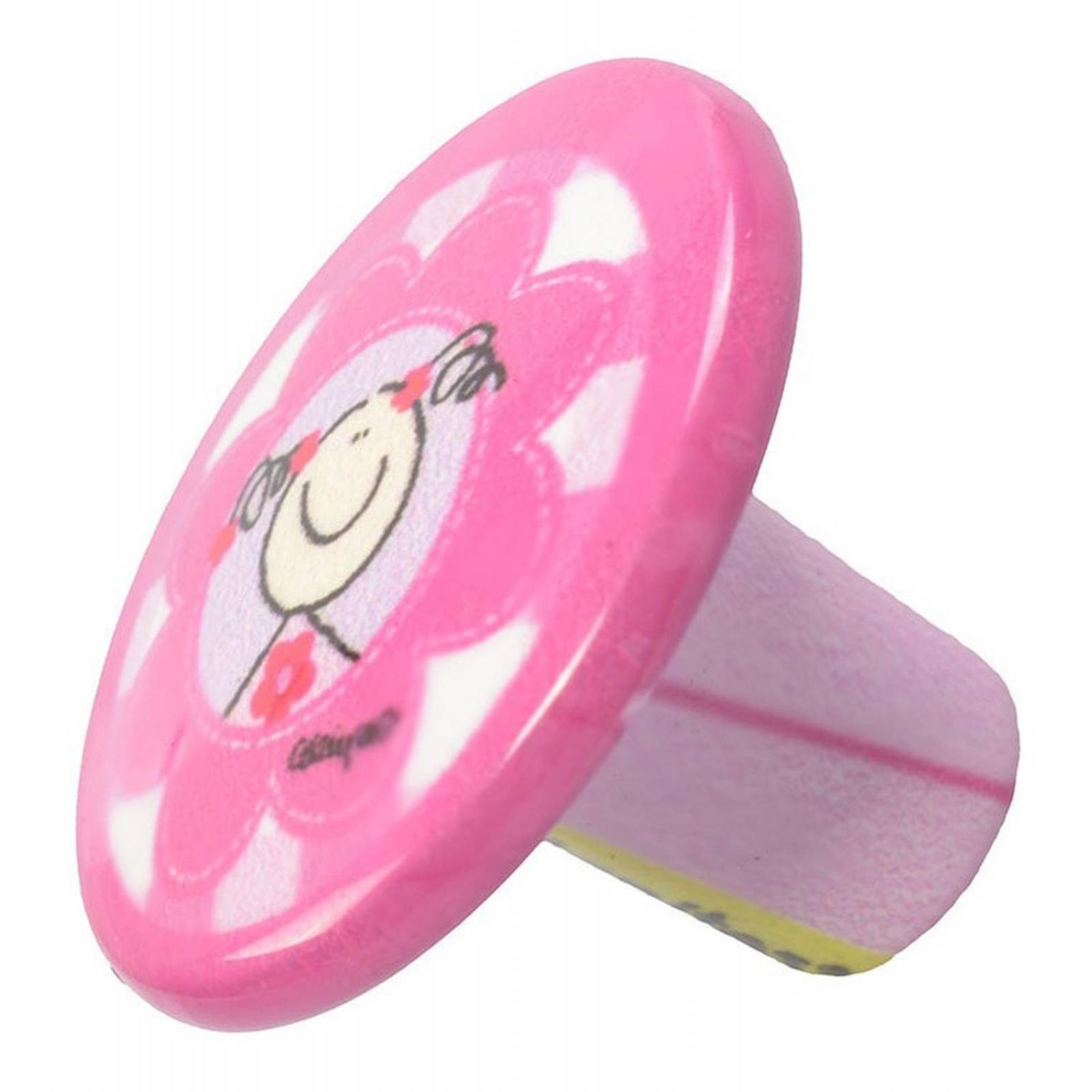 Jaladera De Botón Fulanitos 2.5 X 2.7 Cm Rosa 