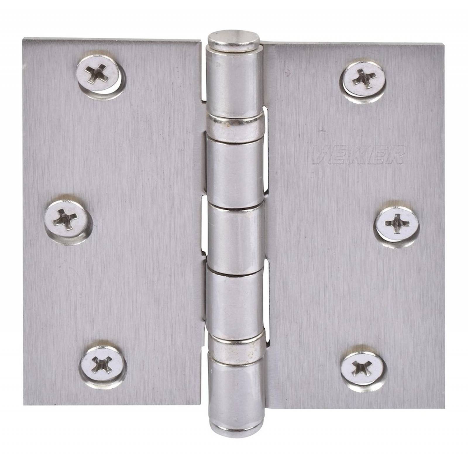 Bisagra De Cabeza Plana 3 X 3 Pulgadas Plata 2 Piezas 