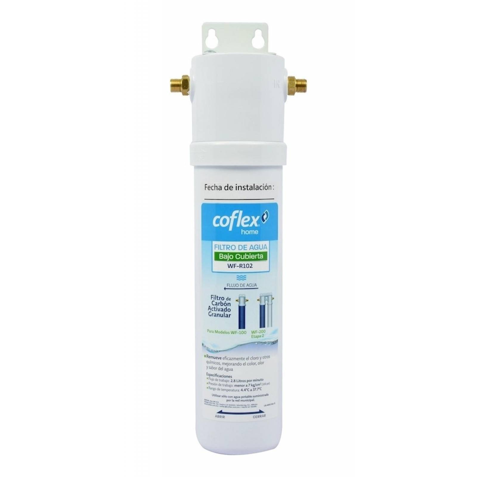 Filtro De Agua Bajo Tarja 2.8 Litros Por Minuto Coflex 