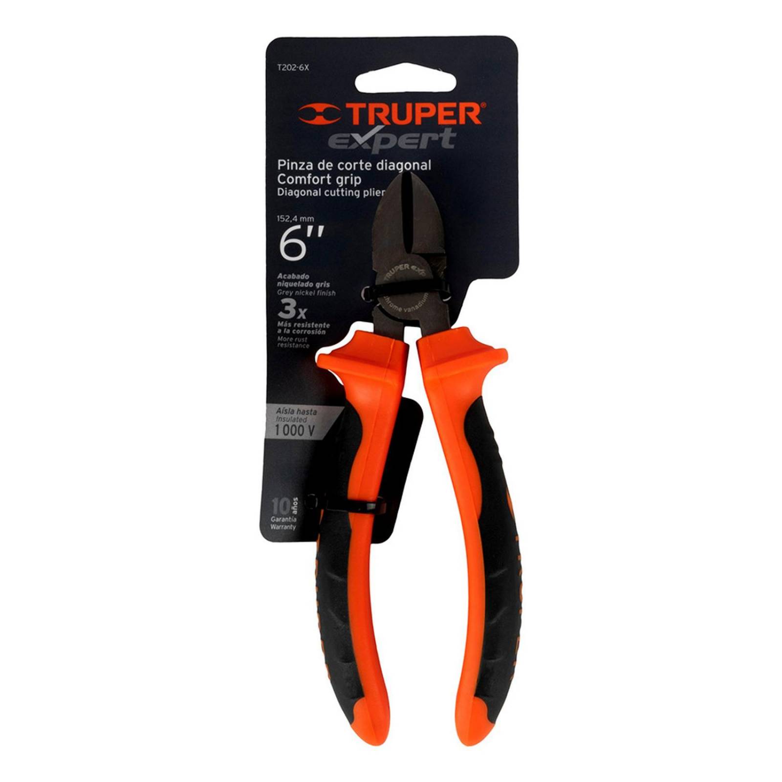 Pinzas de corte diagonal 6 pulgadas truper