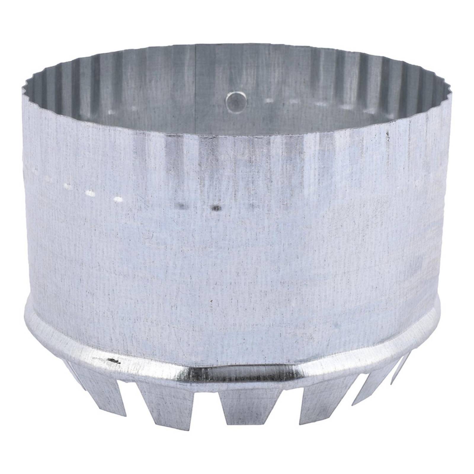 Collar para ducto de 4 pulgadas plata deflecto 