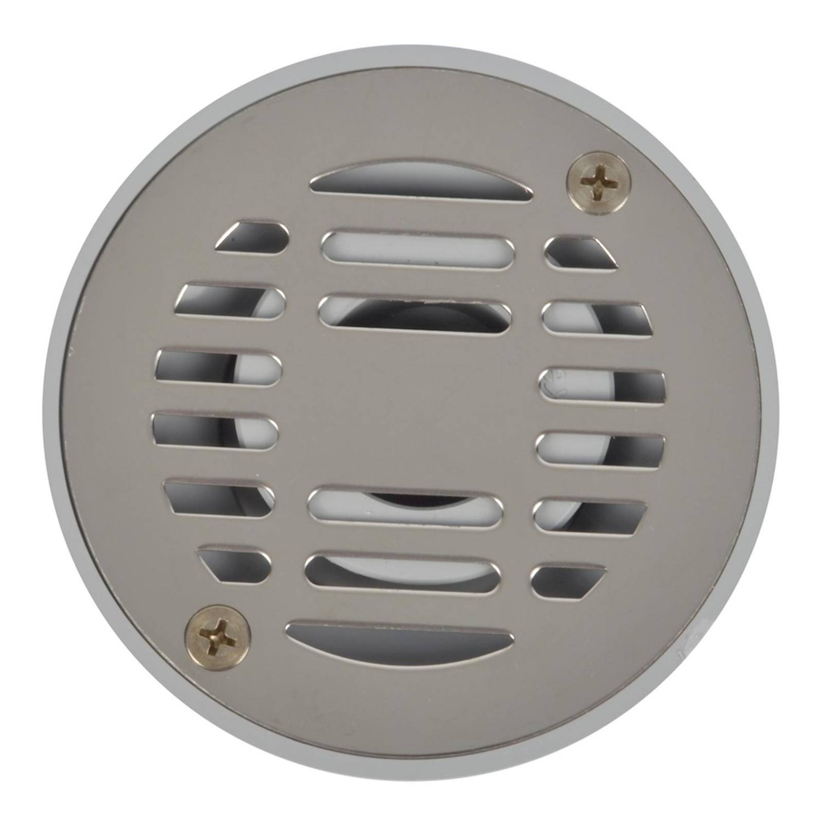 Coladera redonda de abs con rejilla de acero inoxidable 2 pulgadas coflex 