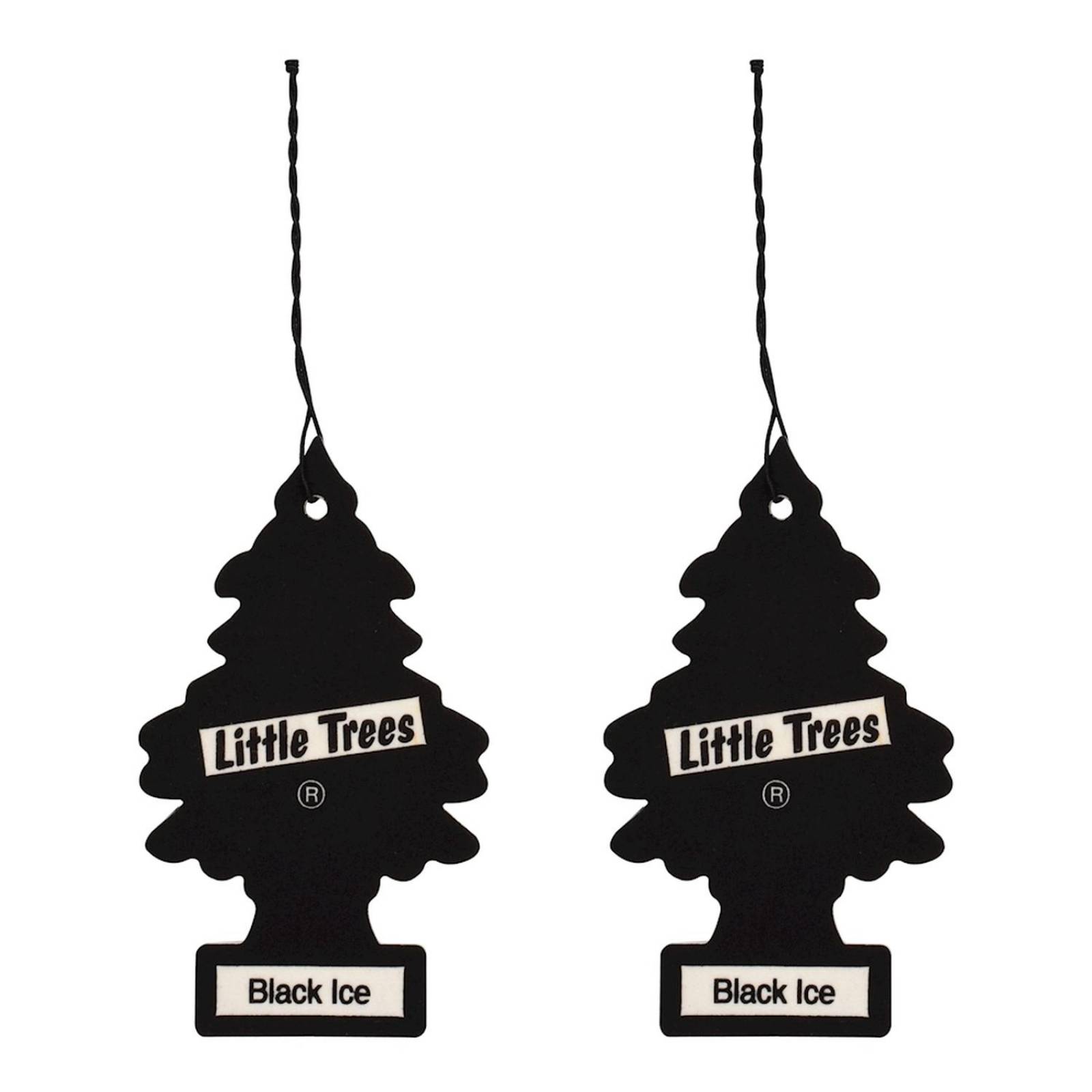 Aromatizante black ice negro little trees 2 piezas
