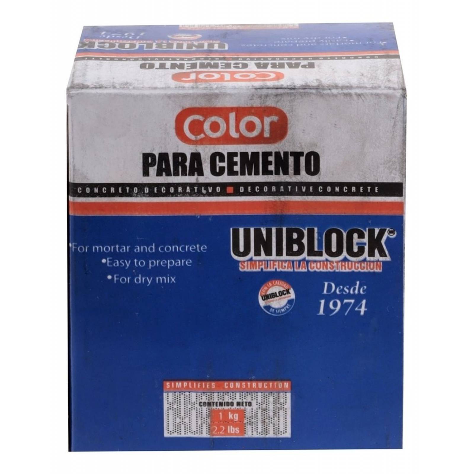 Color Para Cemento Negro De 1 Kg