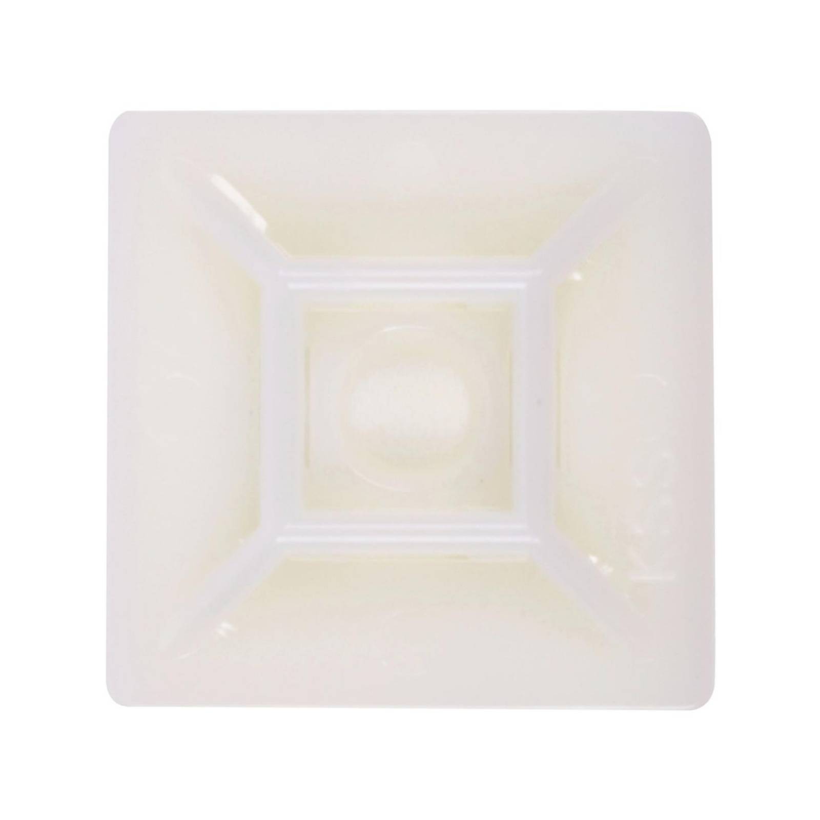 Base para cinchos 3.2 x 3.2 cm blanco 5 piezas