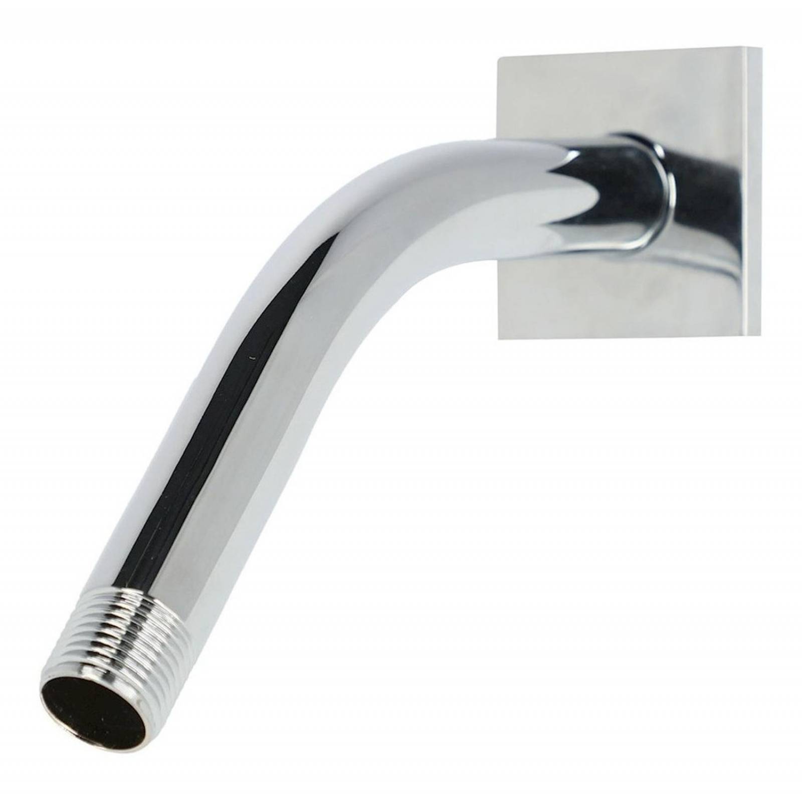 Brazo Con Chapetón Para Regadera 16.6 X 7.6 Plata Helvex 