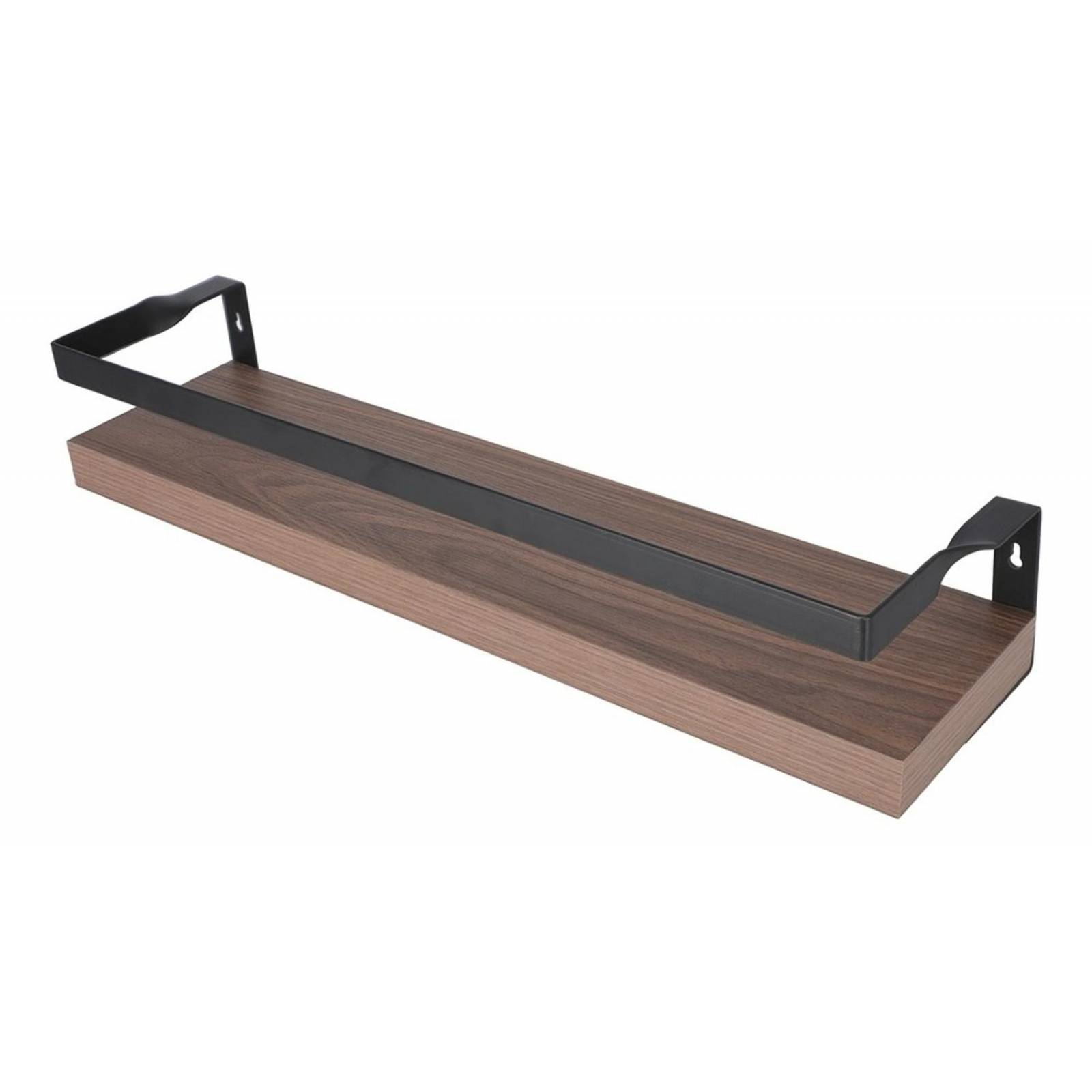 Repisa De Barra Sencilla Capelli 12 X 64 X 17 Cm Nogal 