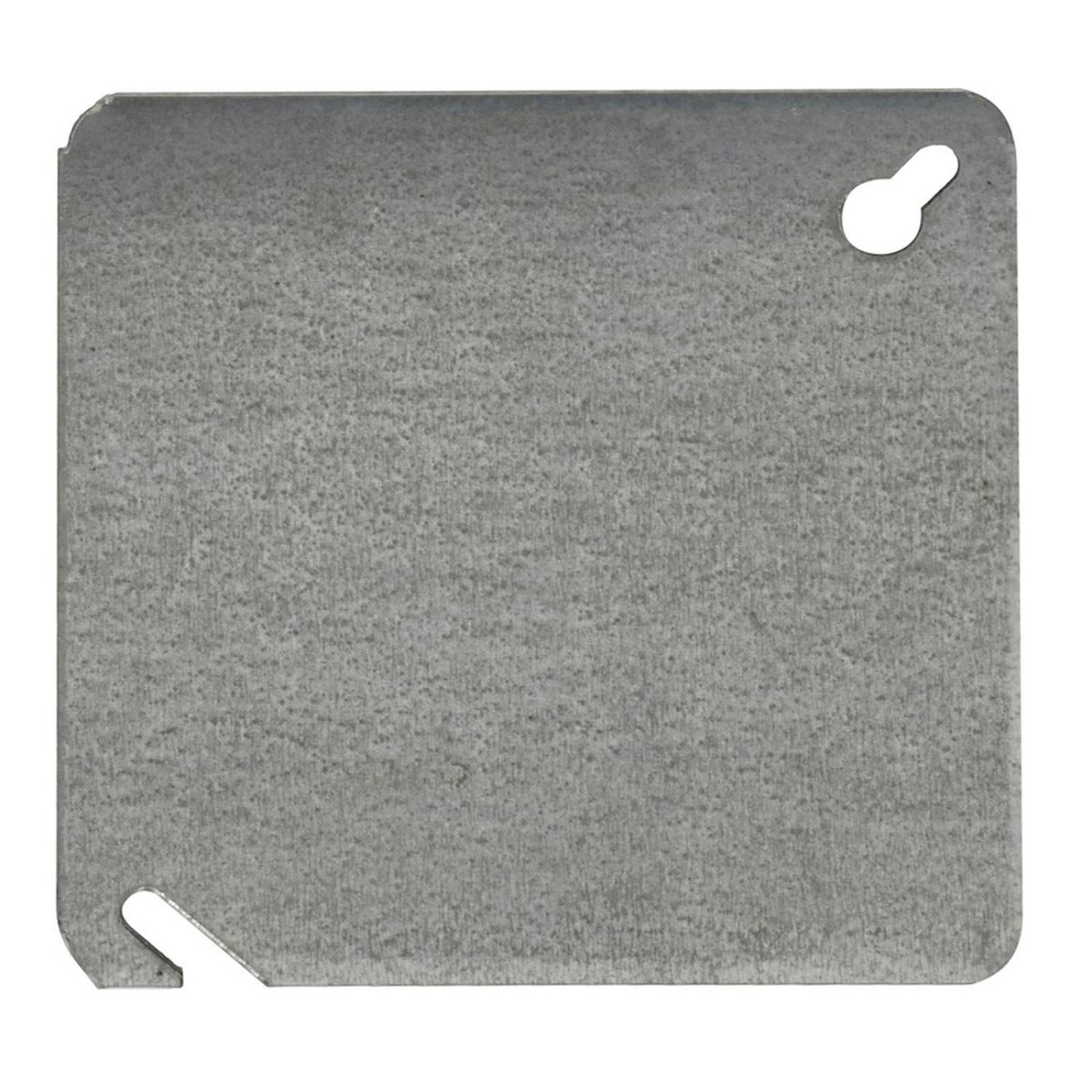 Tapa ciega cuadrada de 4 x 4 pulgadas gris 