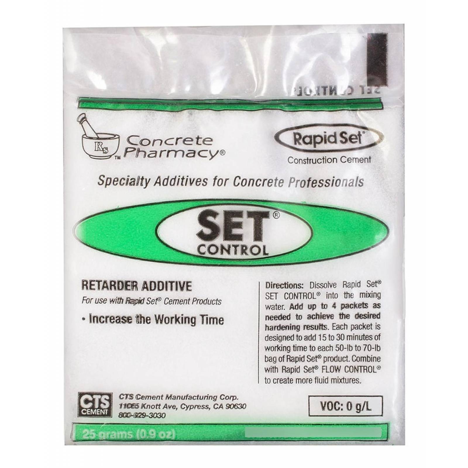 Aditivo Retardante Blanco 25 Gr 