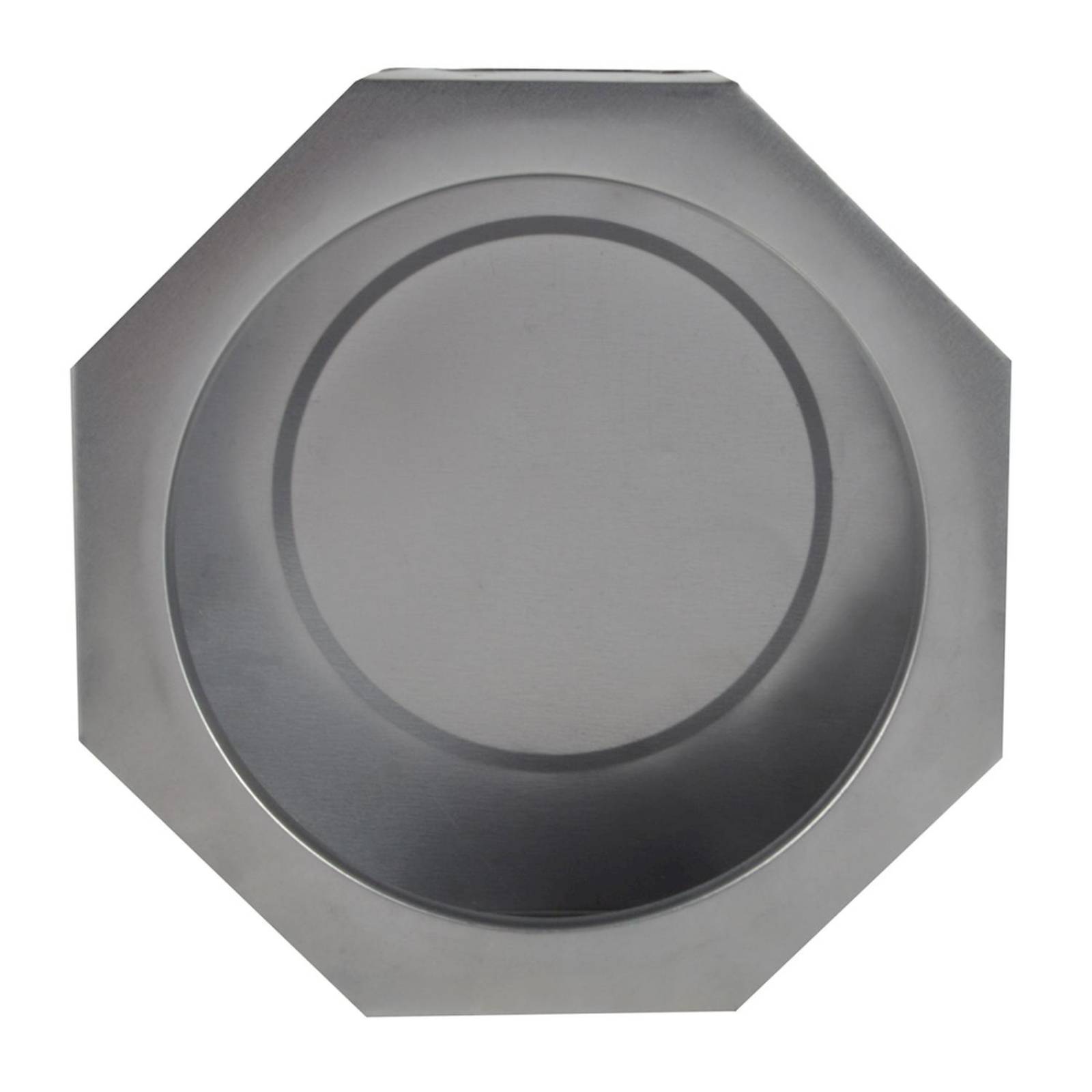 Bote integral ligero octagonal 12 x 8 cm plata 