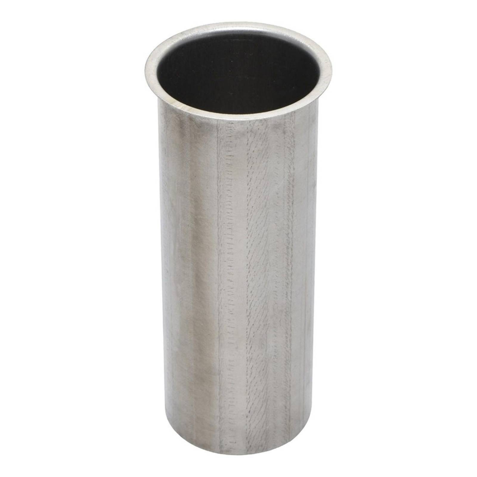 Tubo ceja de acero inoxidable 4 x 1 1/2 pulgada plata