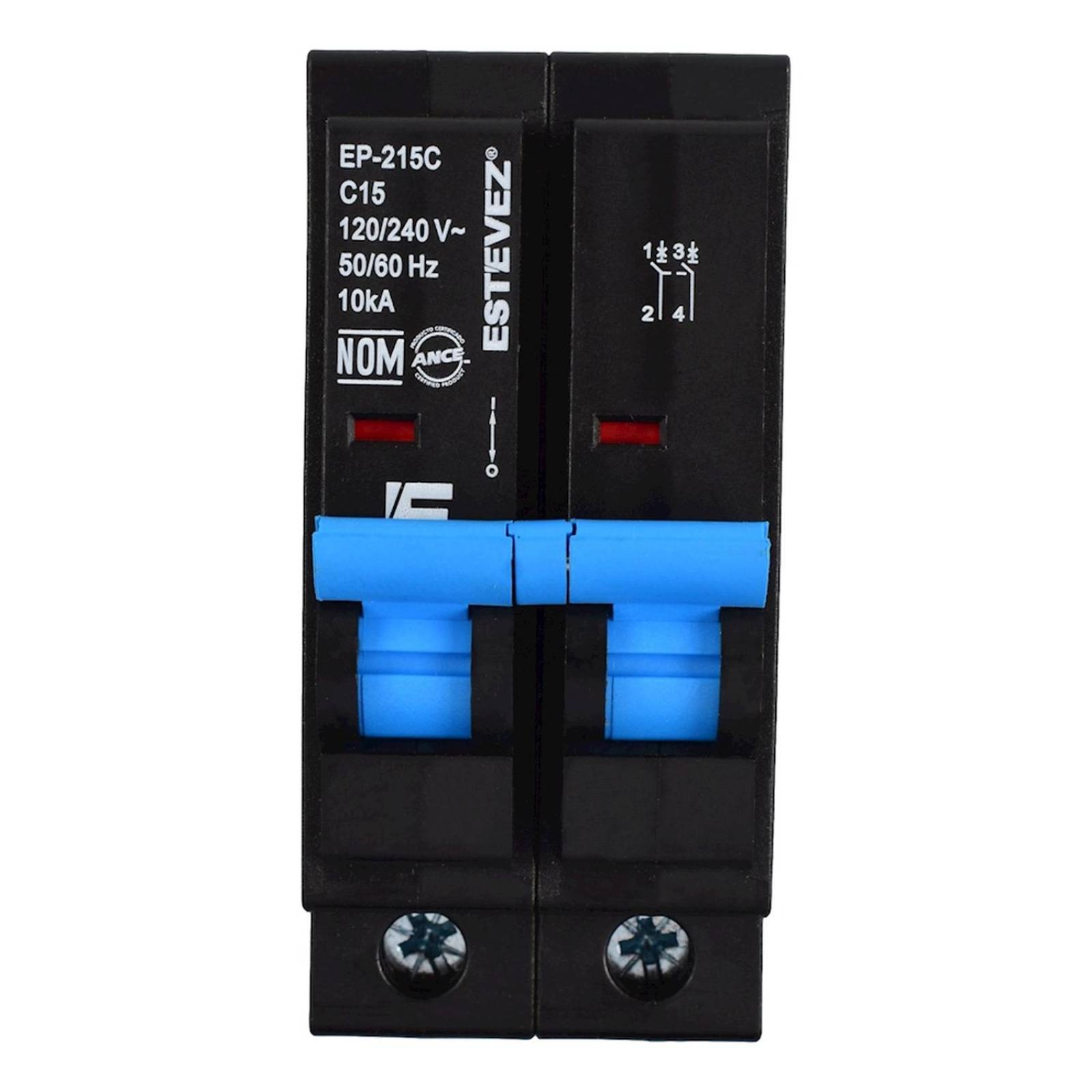 Interruptor termomagnético 15 amperes estévez 