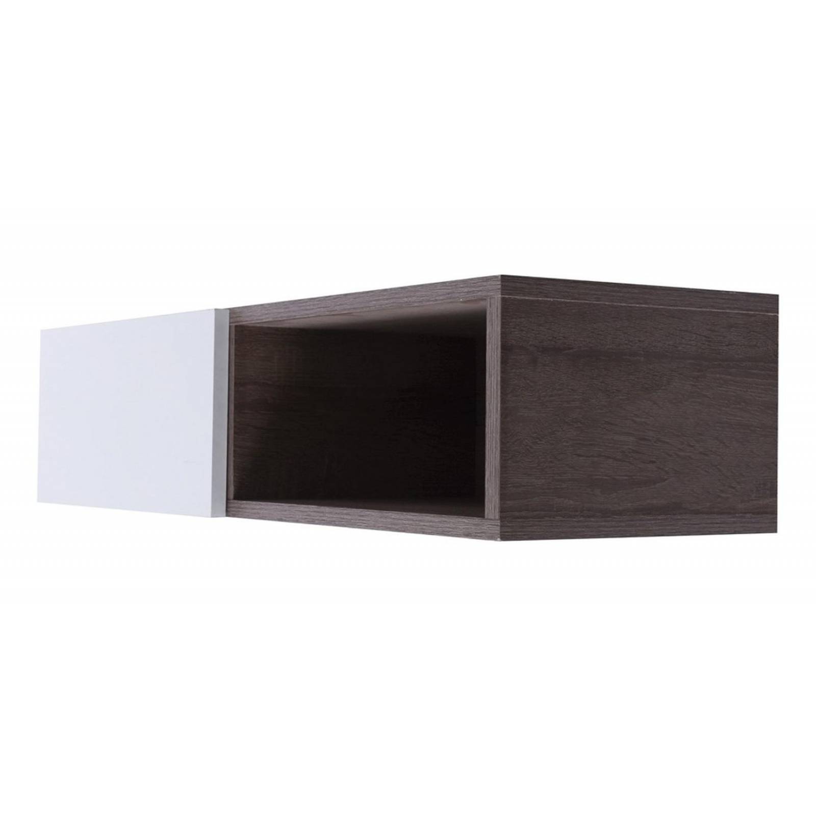 Repisa Con Puerta Capelli 20 X 78 X 31.5 Cm Café Rustic Oak 