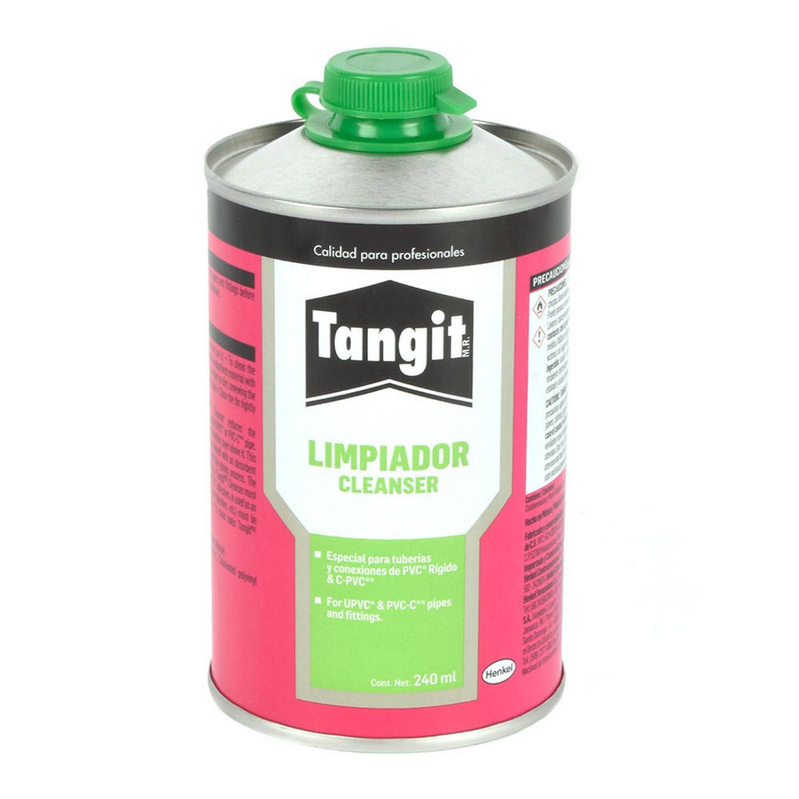Tangit limpiador para tuberías de pvc 240 ml 