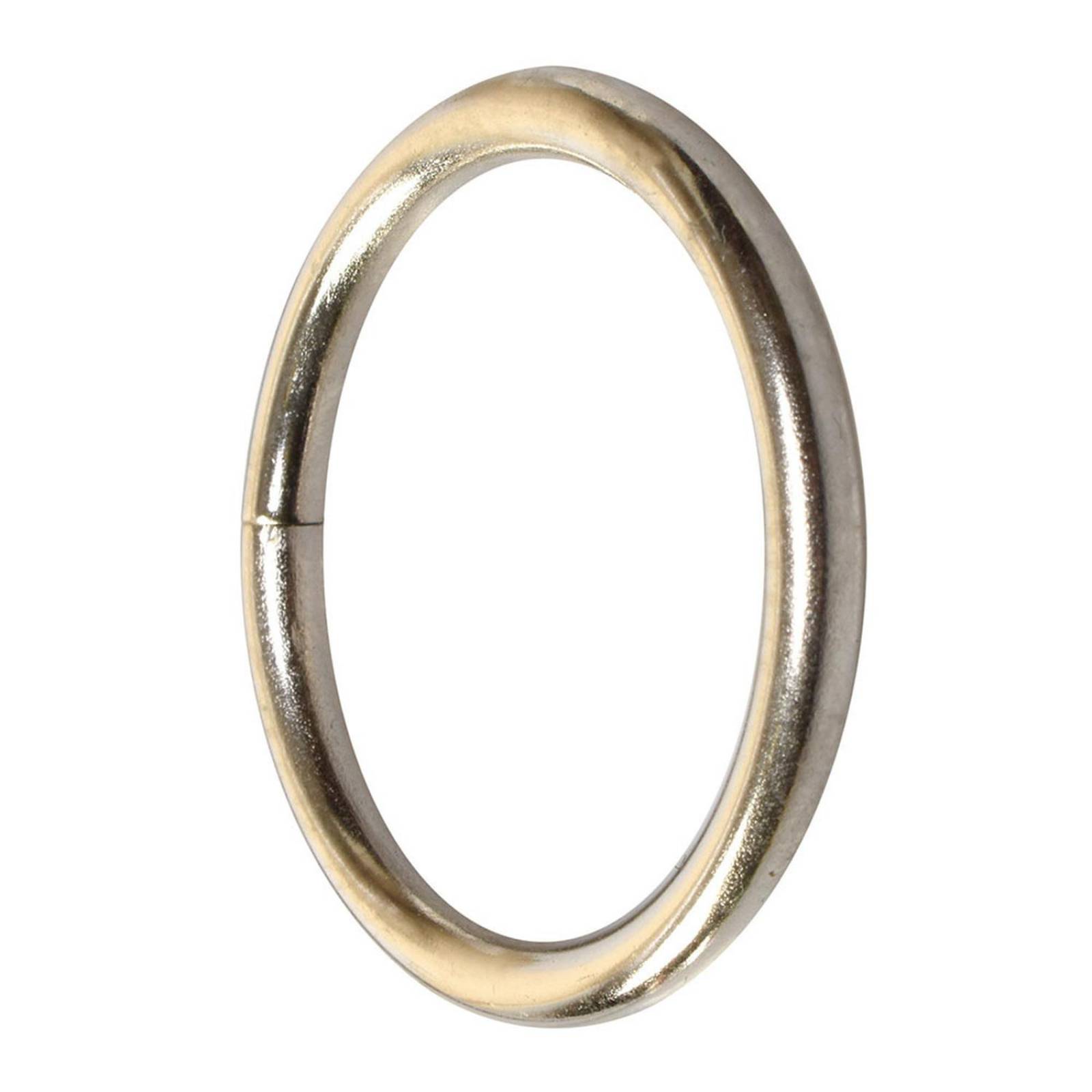 Anillo para enganchar de metal plateado