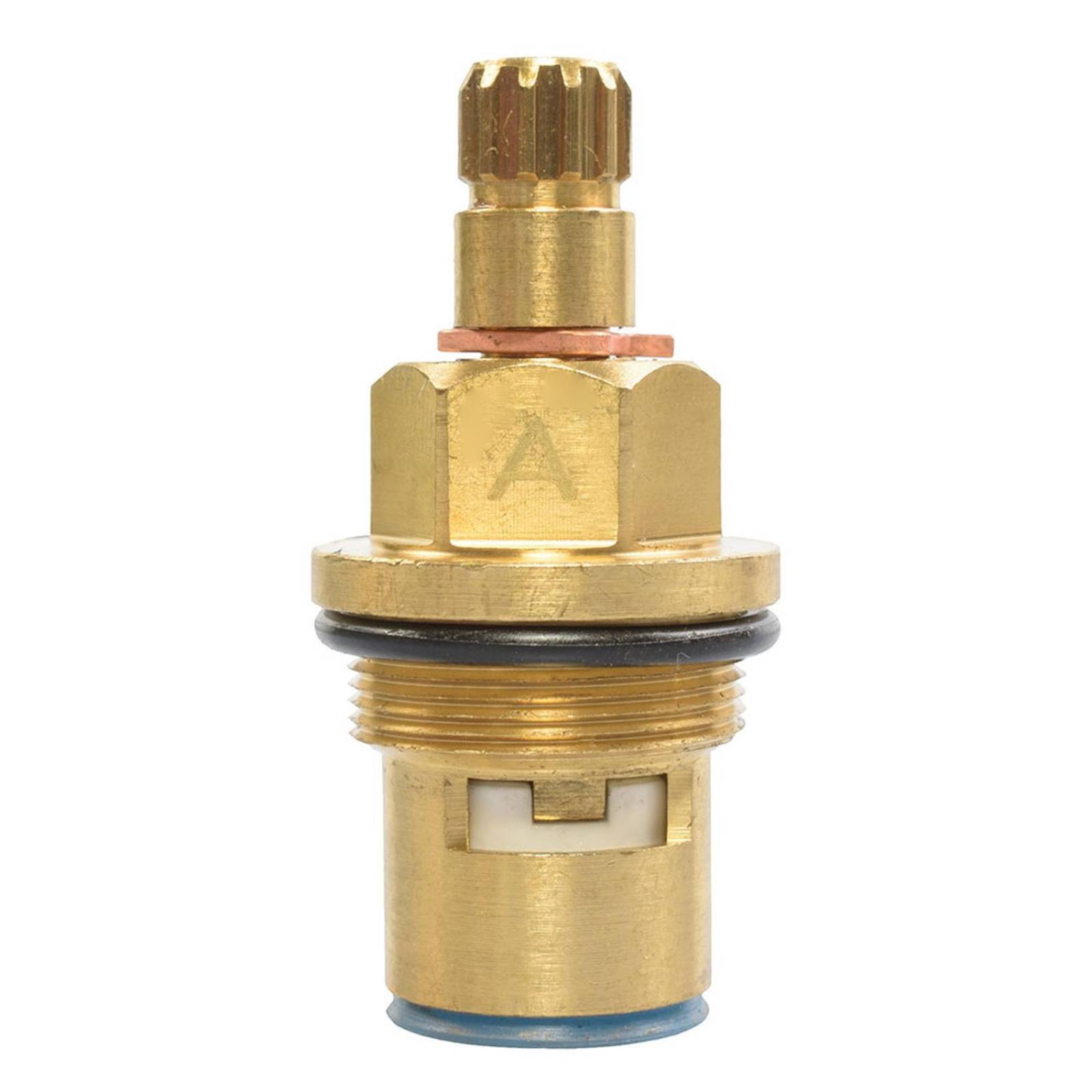 Cartucho para llave de empotrar 5.1 x 2.5 cm dorado rugo 