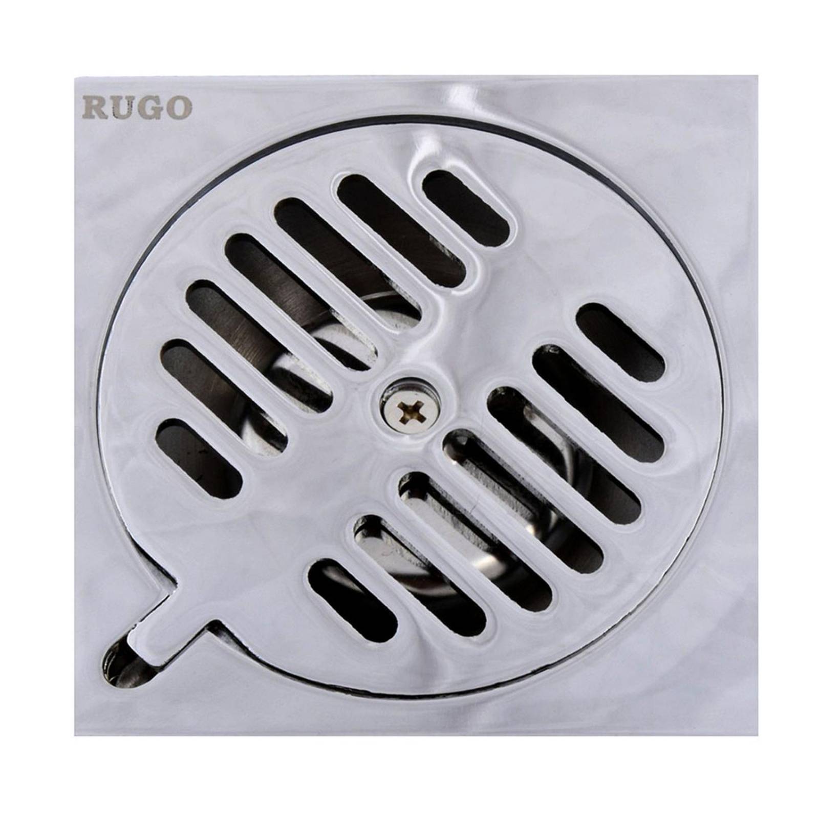 Resumidero de 10 x 10cm plata rugo 