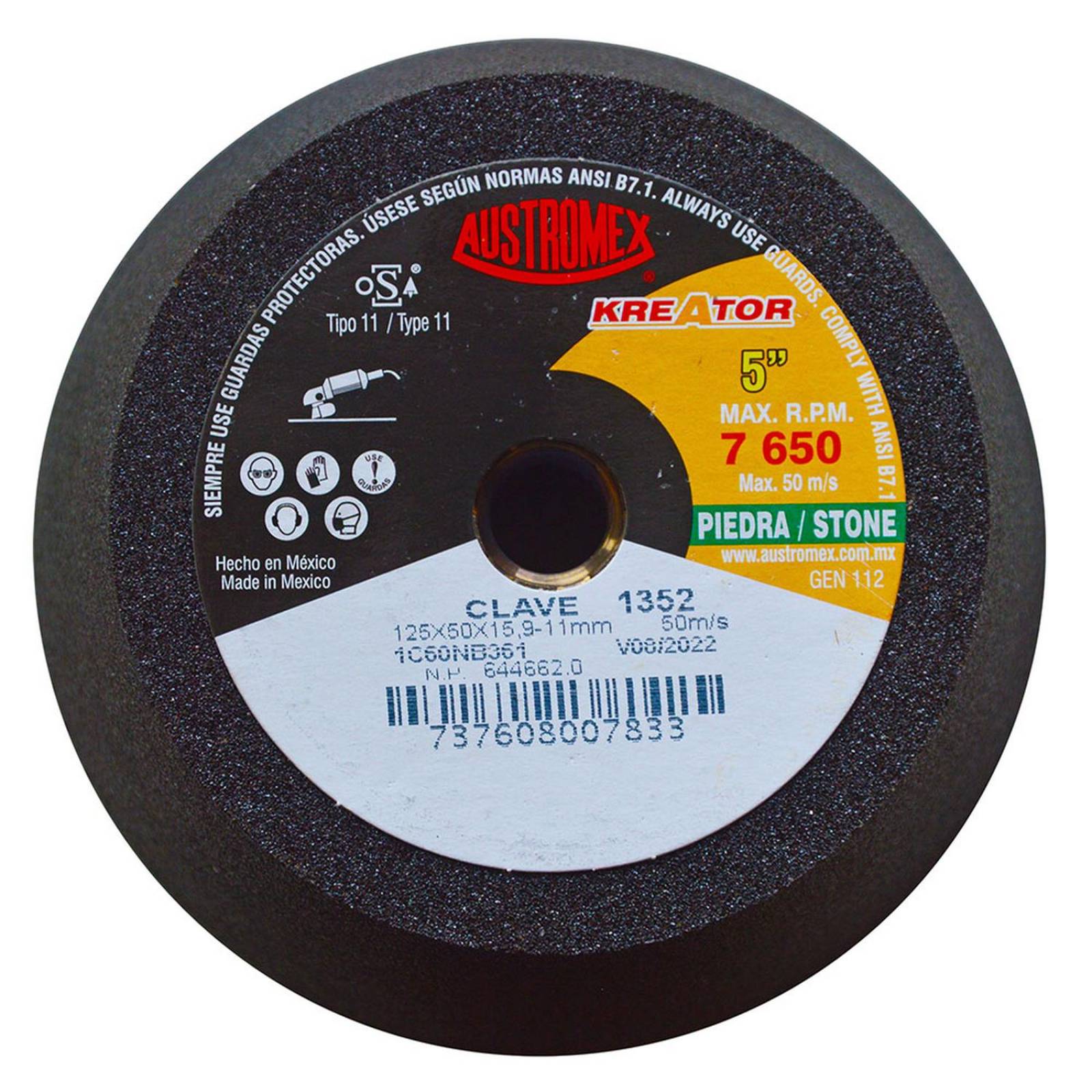 Copa para piedra 5 pulgadas 