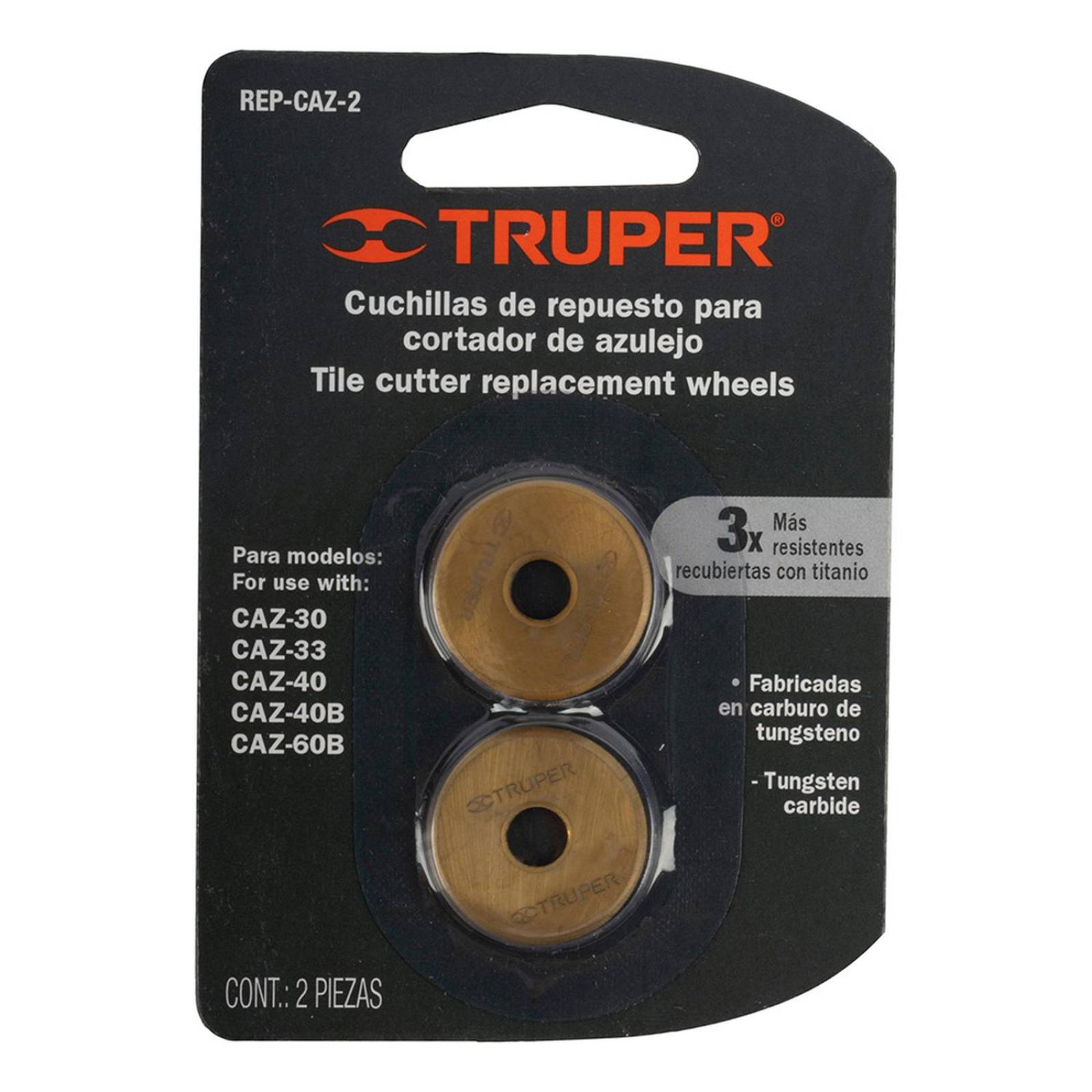 Cuchillas de repuesto para cortador de azulejo 23 mm truper 2 piezas 