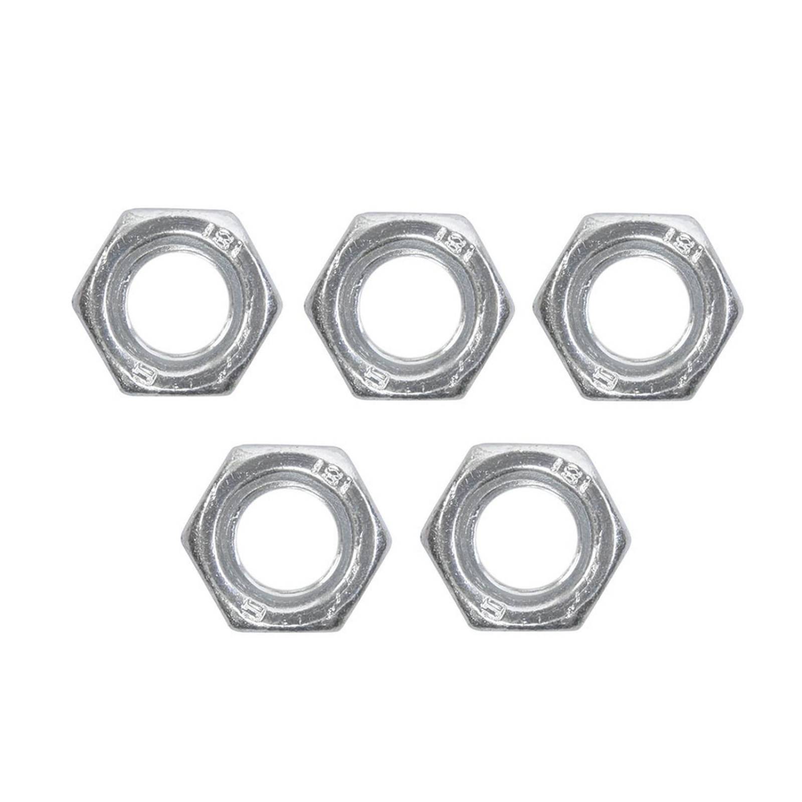 Tuerca de seguridad de 3/8 de pulgada plata 5 piezas 
