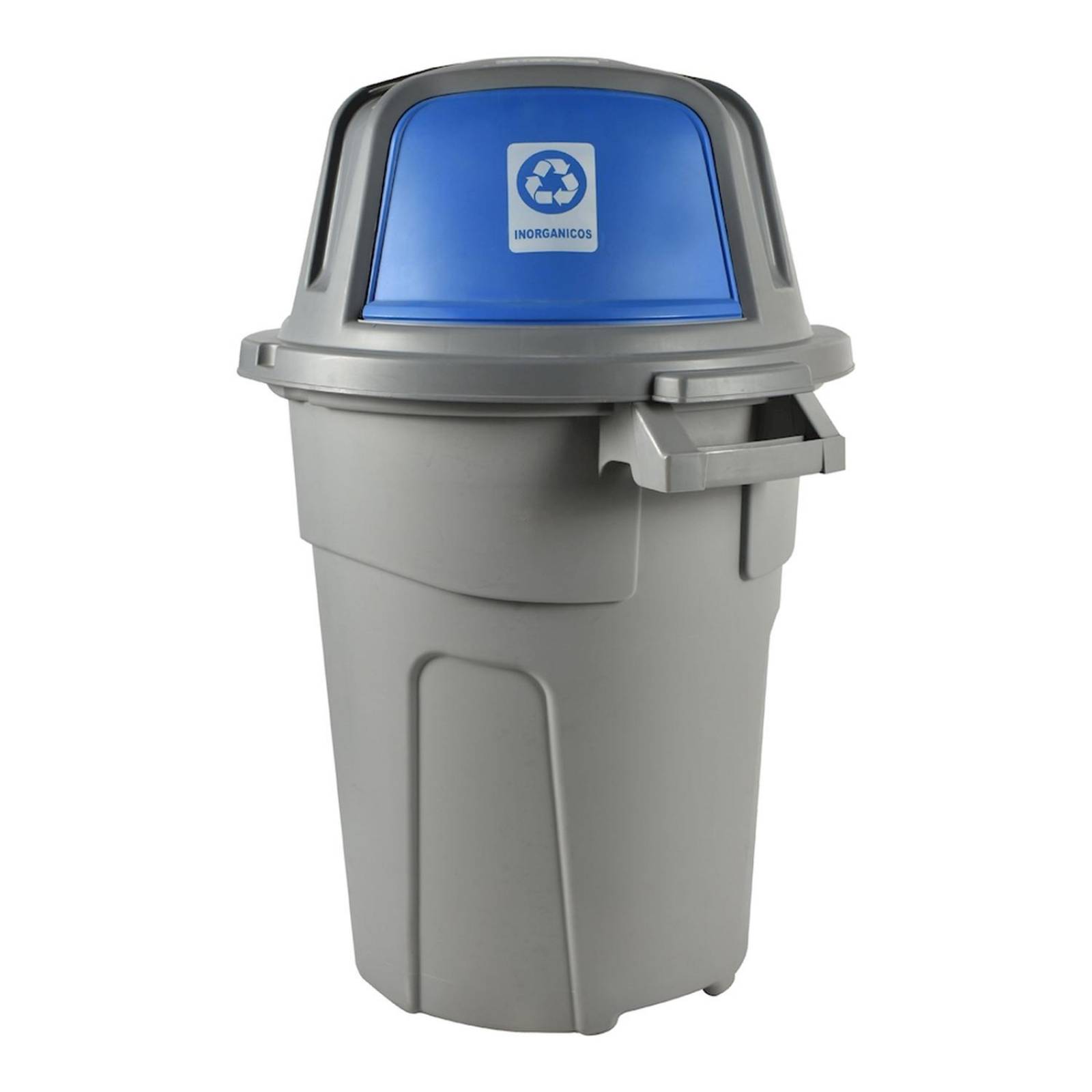 Bote de basura 3 en 1 100 l gris 