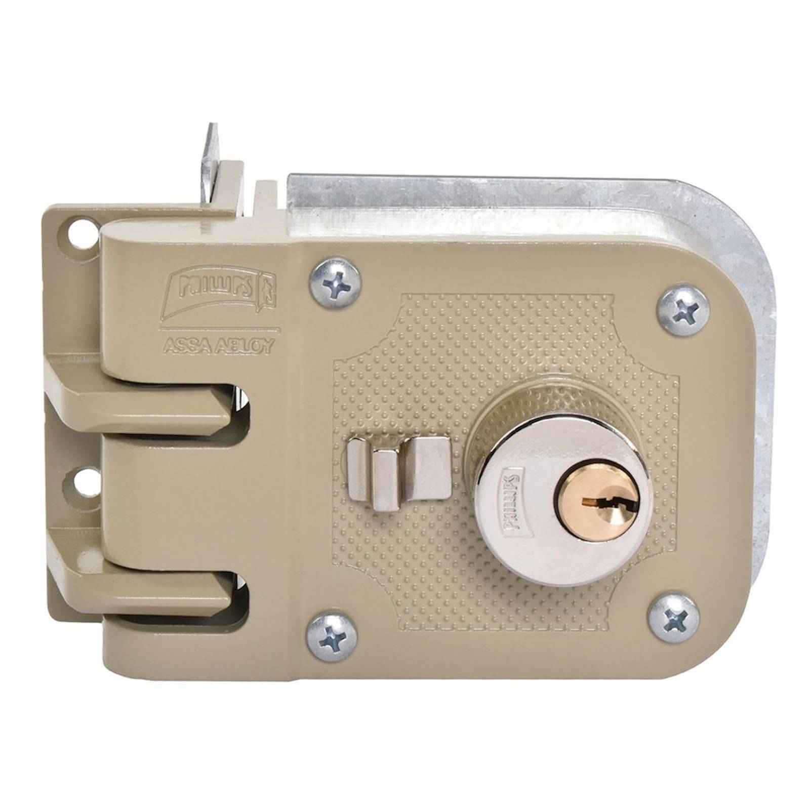 Cerradura sobreponer 625 izquierda beige 