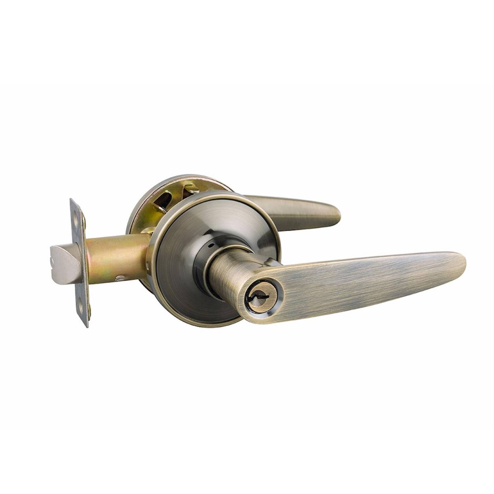 Manija defiant entrada con llave latón antiguo 