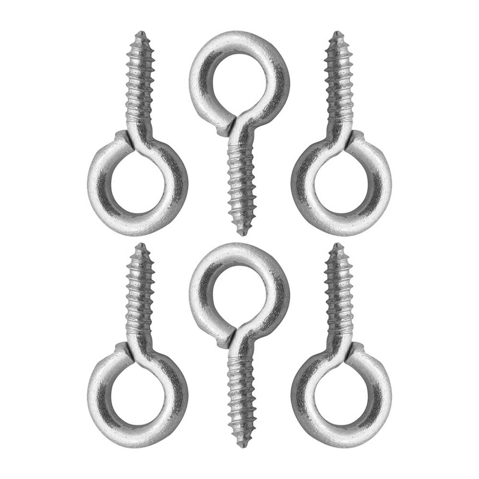 Armella cerrada de 1/2 pulgada plata 6 piezas 